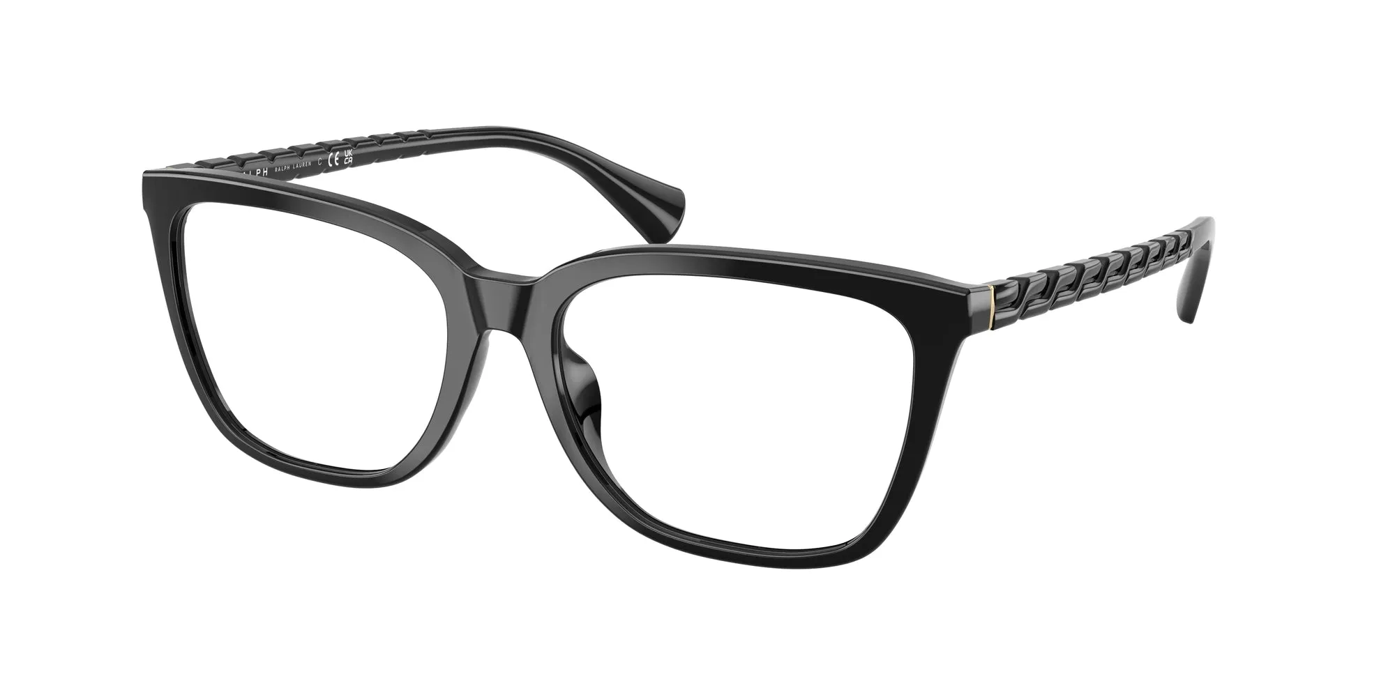 Ralph Lauren RA7178U 5001 Montature da vista Iniettato Nero Farfalla Normale - immagine 1