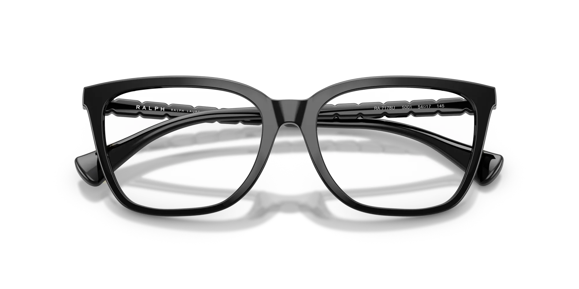 Ralph Lauren RA7178U 5001 Montature da vista Iniettato Nero Farfalla Normale - immagine 2