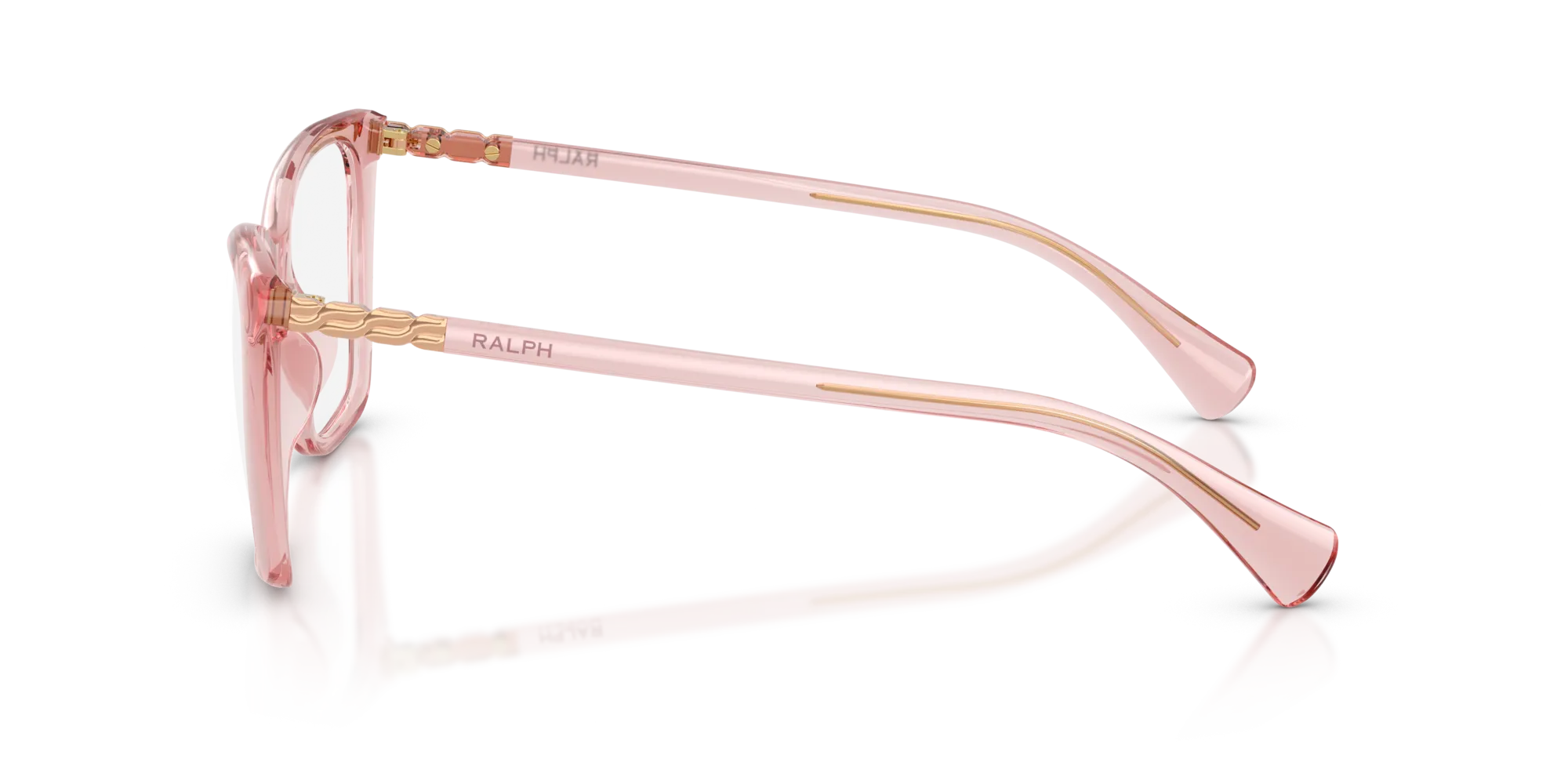 Ralph Lauren RA7177U 5801 Montature da vista Iniettato Rosa Farfalla Normale - immagine 4