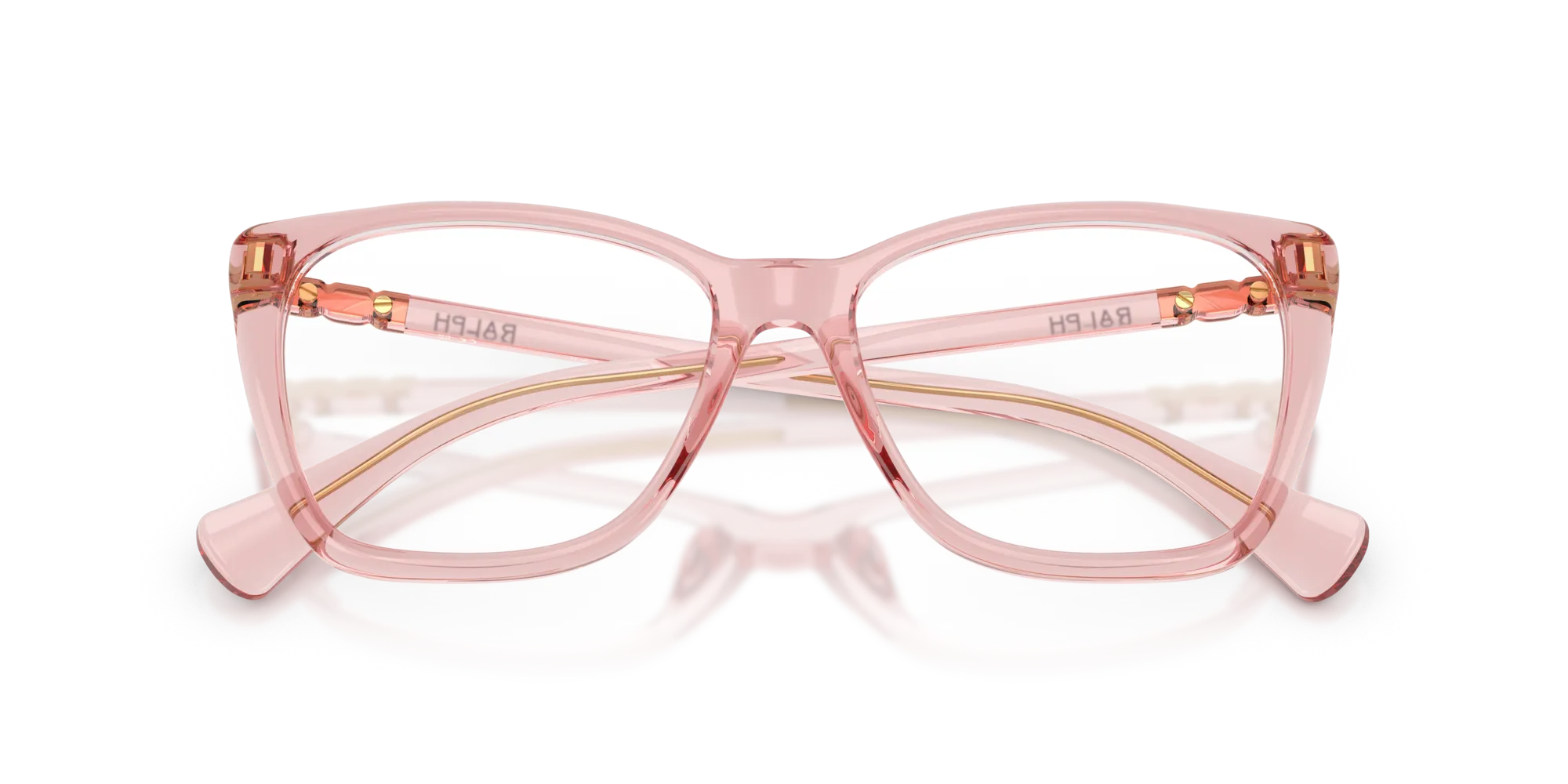 Ralph Lauren RA7177U 5801 Montature da vista Iniettato Rosa Farfalla Normale - immagine 2