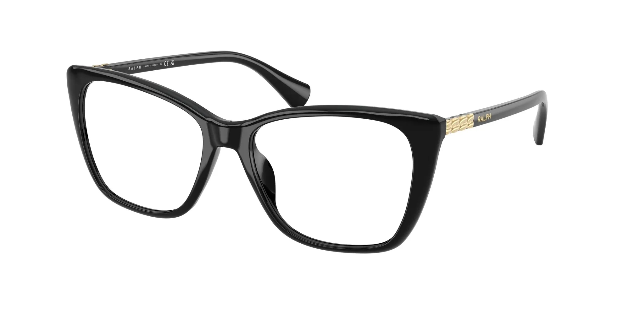 Ralph Lauren RA7177U 5001 Montature da vista Iniettato Nero Farfalla Normale - immagine 1