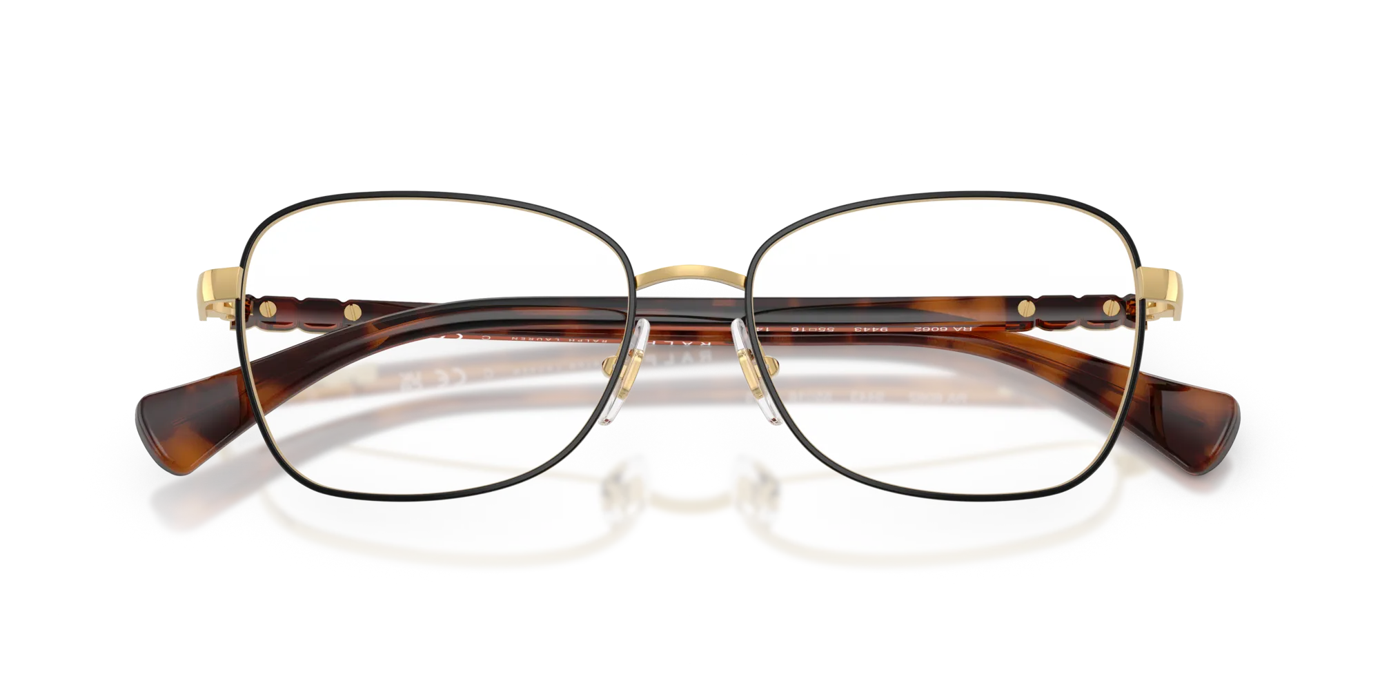 Ralph Lauren RA6062 9443 Montature da vista Metallo Nero Squadrata Normale - immagine 2