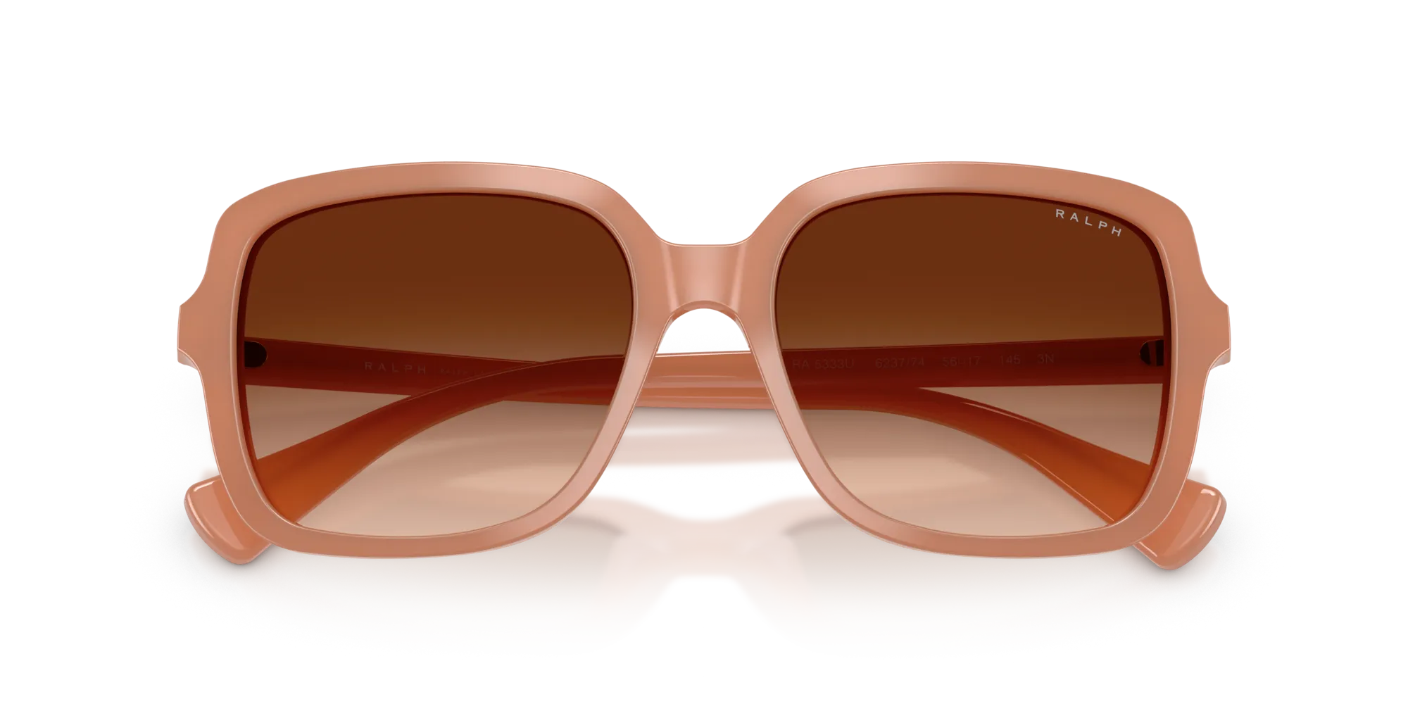 Ralph Lauren RA5333U 623774 Occhiali da sole Acetato Arancione Marrone Squadrata Normale Sfumato - immagine 2