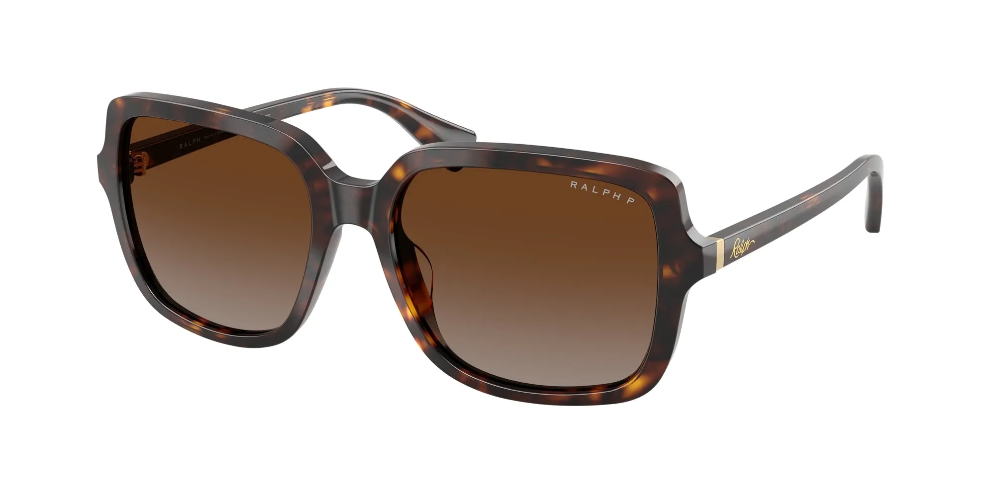 Ralph Lauren RA5333U 5003T5 Occhiali da sole Acetato Tartaruga Marrone Squadrata Polarizzata Sfumato - immagine 1