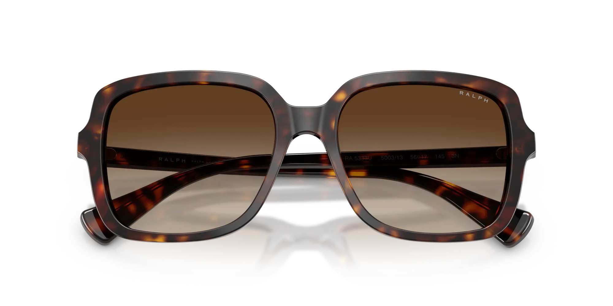 Ralph Lauren RA5333U 500313 Occhiali da sole Acetato Tartaruga Marrone Squadrata Normale Sfumato - immagine 2