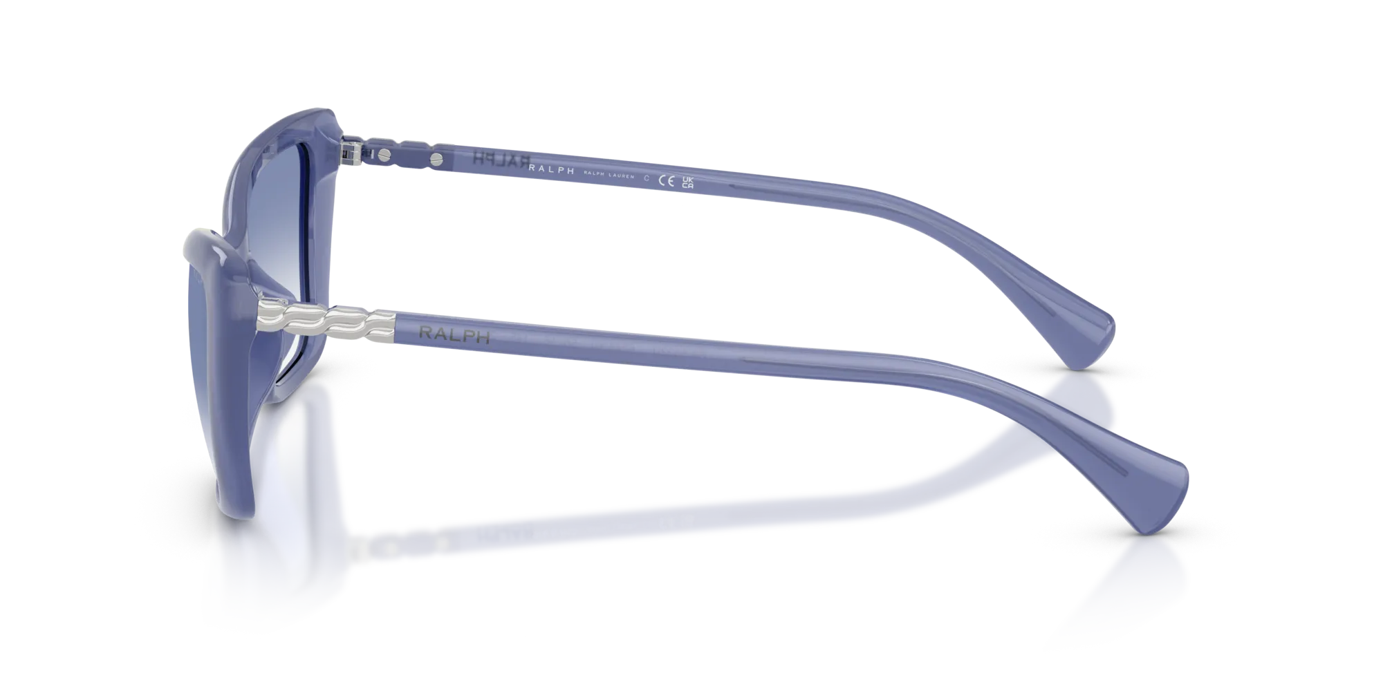 Ralph Lauren RA5332U 6248X0 Occhiali da sole Iniettato Viola Blu Cat Eye Normale Sfumato - immagine 4