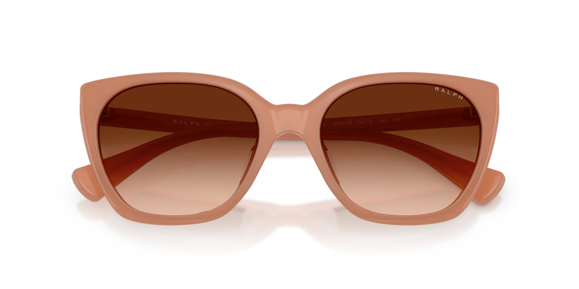Ralph Lauren RA5330U 623774 Occhiali da sole Acetato Arancione Marrone Farfalla Normale Sfumato - immagine 2