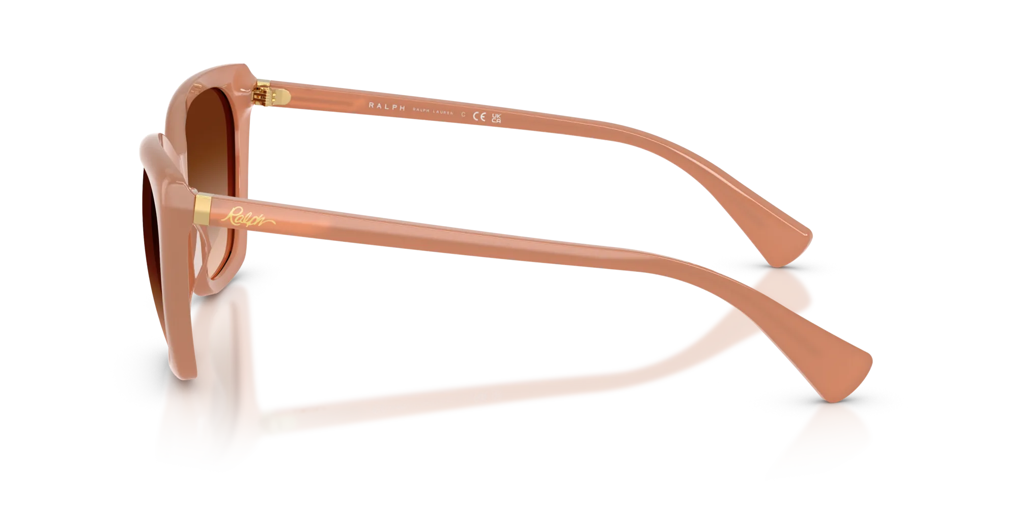 Ralph Lauren RA5330U 623774 Occhiali da sole Acetato Arancione Marrone Farfalla Normale Sfumato - immagine 4