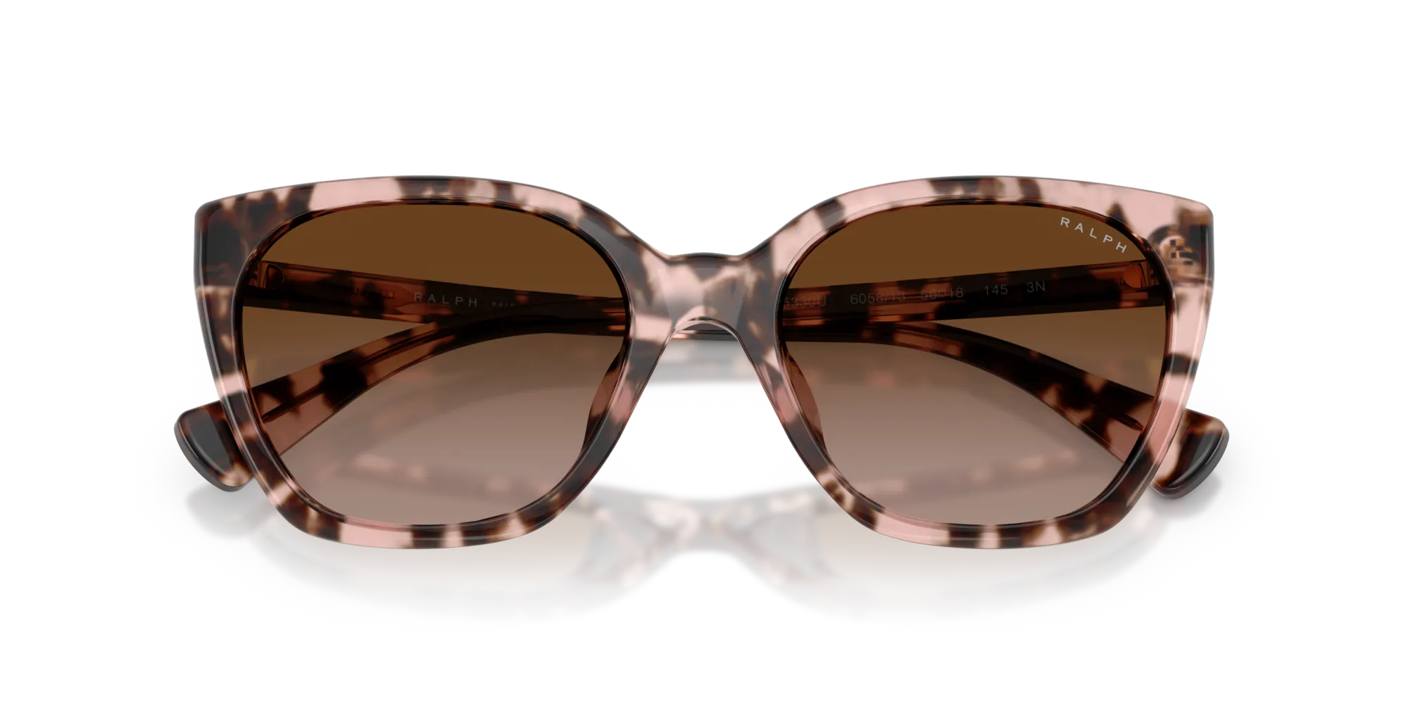 Ralph Lauren RA5330U 605813 Occhiali da sole Acetato Rosa Marrone Farfalla Normale Sfumato - immagine 2