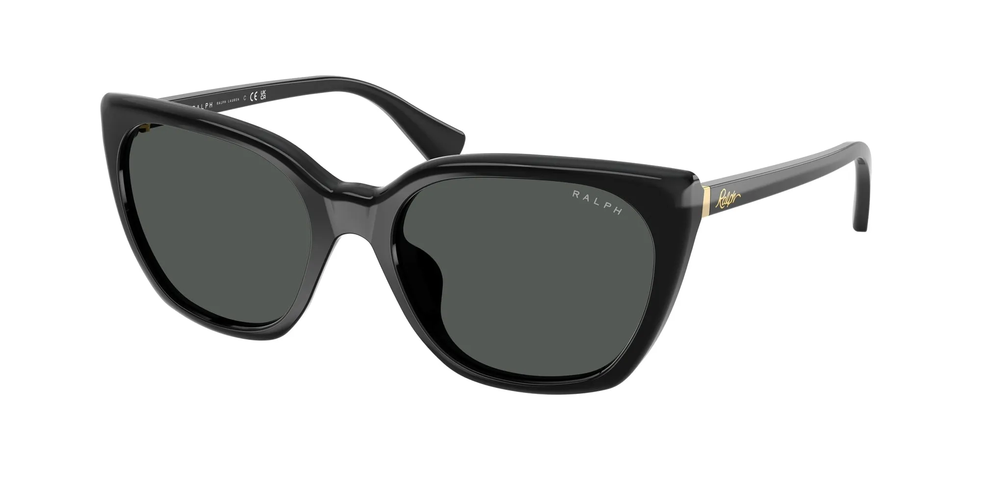Ralph Lauren RA5330U 500187 Occhiali da sole Acetato Nero Grigio Farfalla Normale - immagine 1