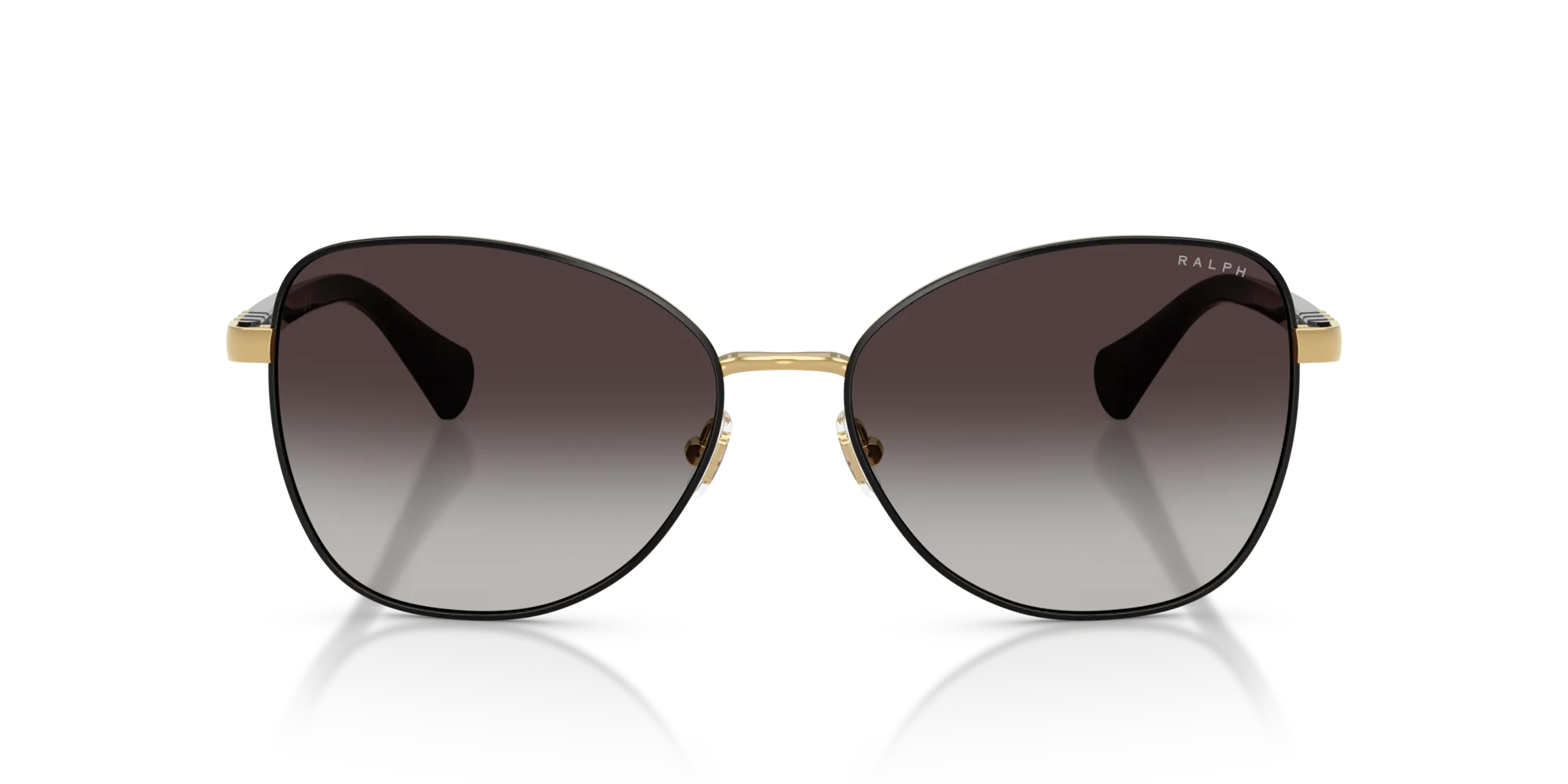 Ralph Lauren RA4147 94438G Occhiali da sole Metallo Nero Grigio Farfalla Normale Sfumato - immagine 3