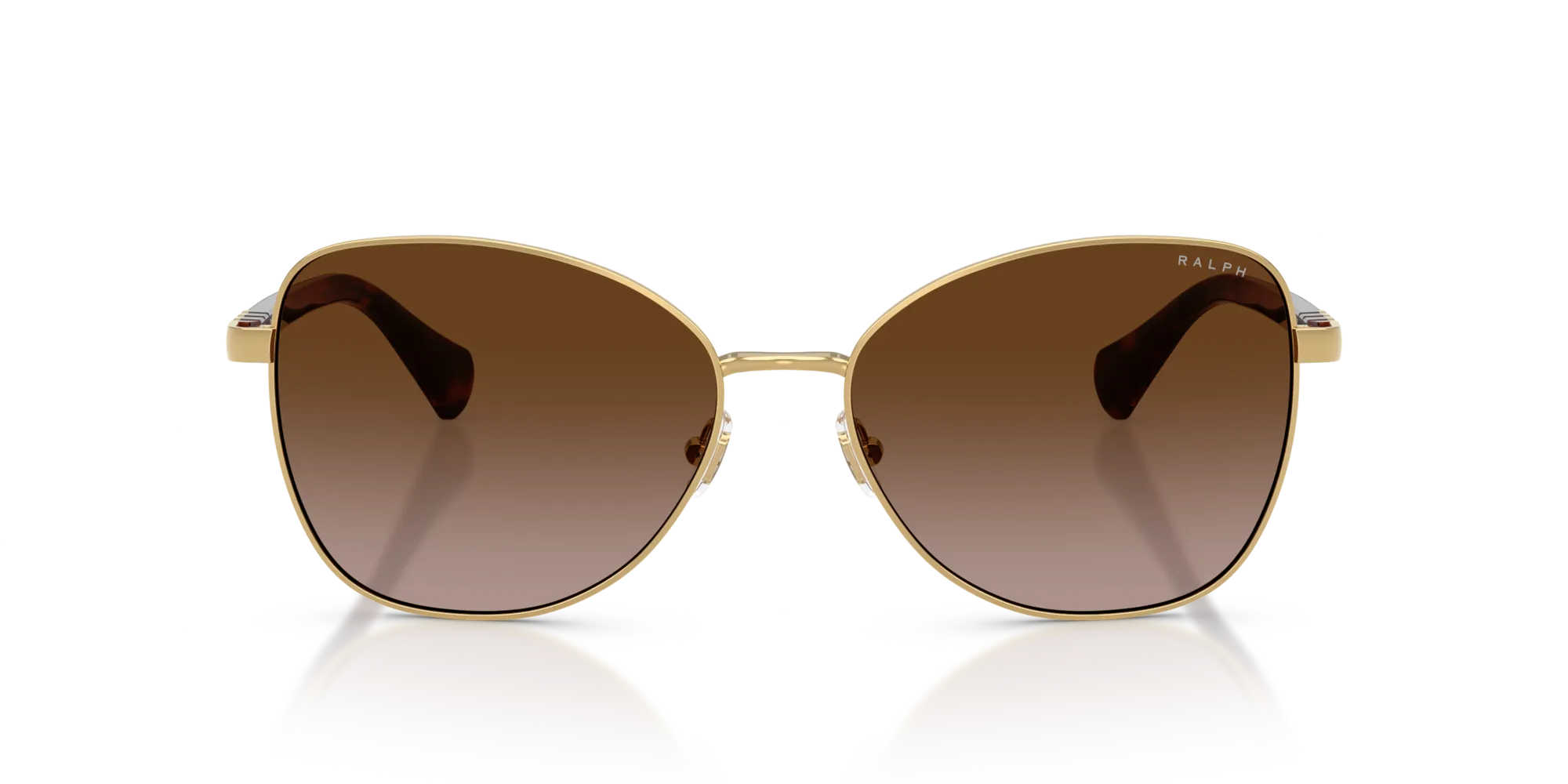 Ralph Lauren RA4147 900413 Occhiali da sole Metallo Oro Marrone Farfalla Normale Sfumato - immagine 3