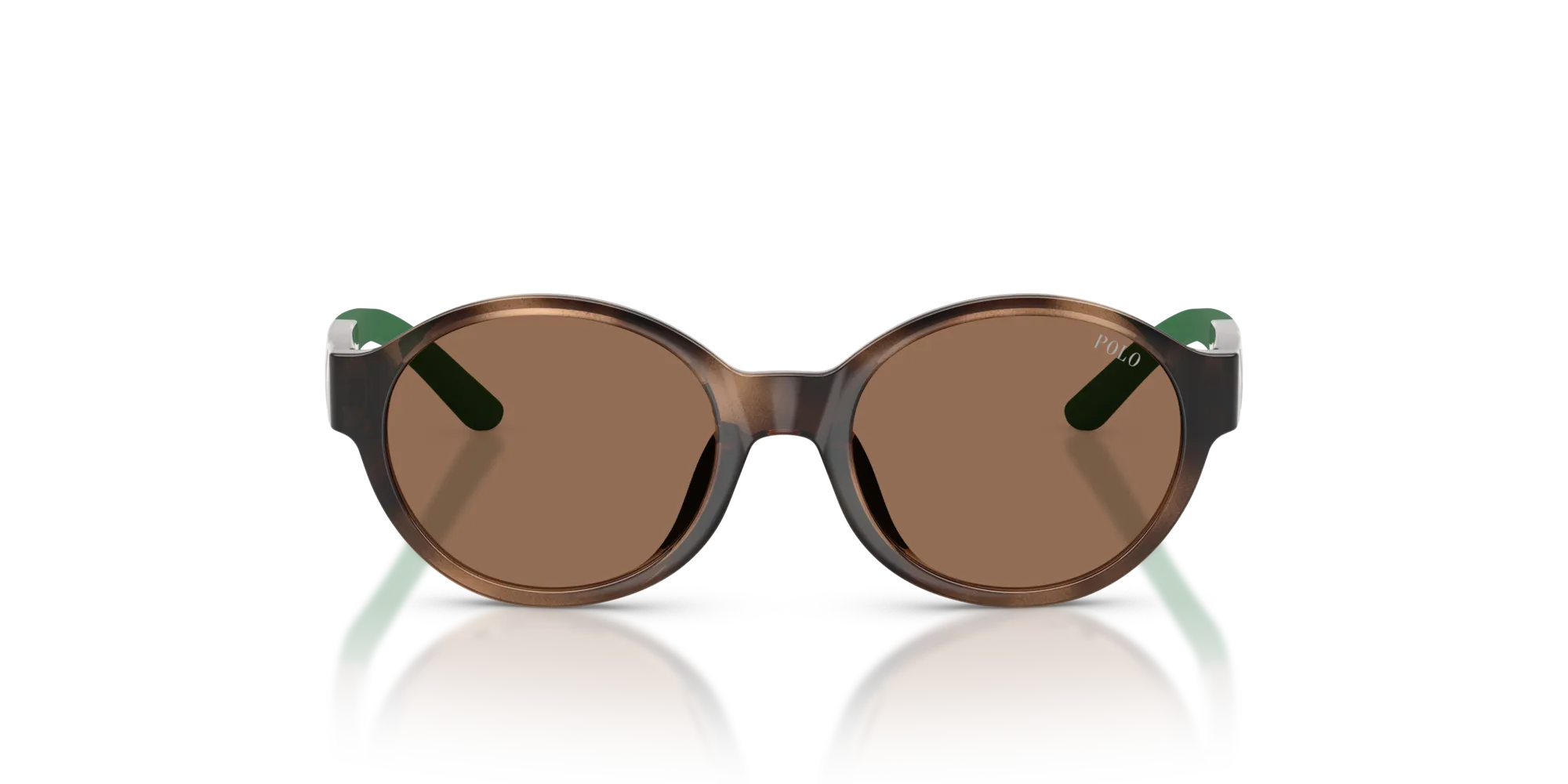 Polo Ralph Lauren PP9510U 500373 Occhiali da sole Iniettato Tartaruga Marrone Rotonda Normale - immagine 3