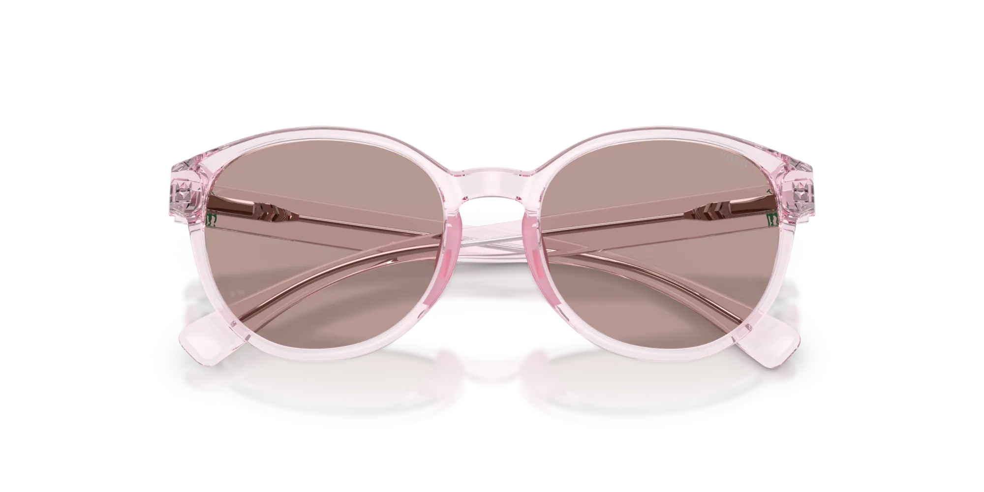 Polo Ralph Lauren PP9509U 61937N Occhiali da sole Iniettato Rosa Marrone Pantos Normale - immagine 2