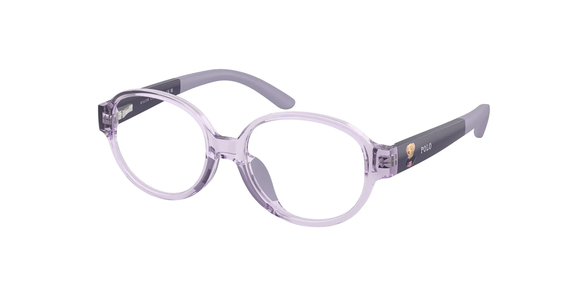Polo Ralph Lauren PP8552U 5746 Montature da vista Iniettato Viola Rotonda Normale - immagine 1