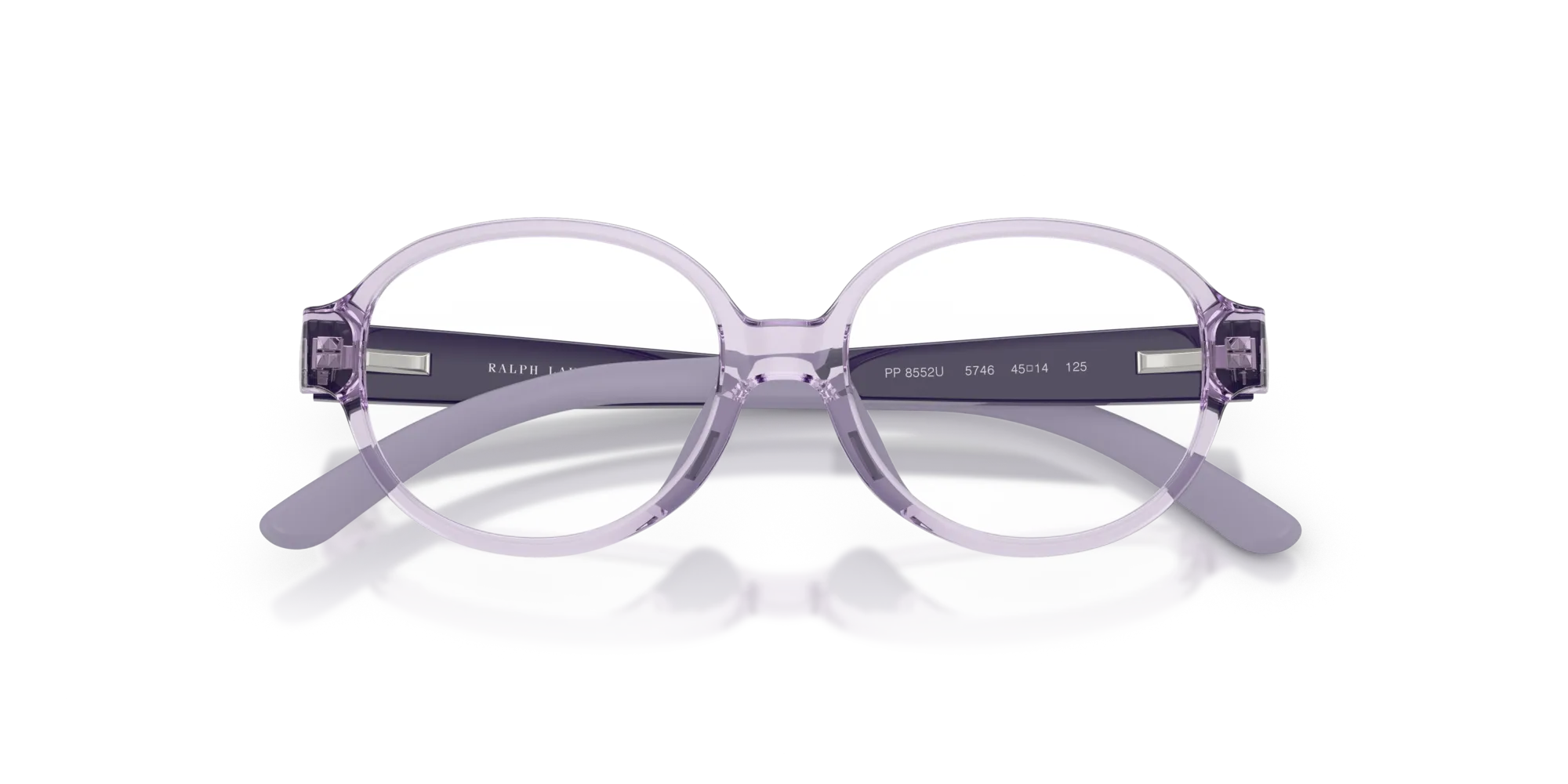 Polo Ralph Lauren PP8552U 5746 Montature da vista Iniettato Viola Rotonda Normale - immagine 2