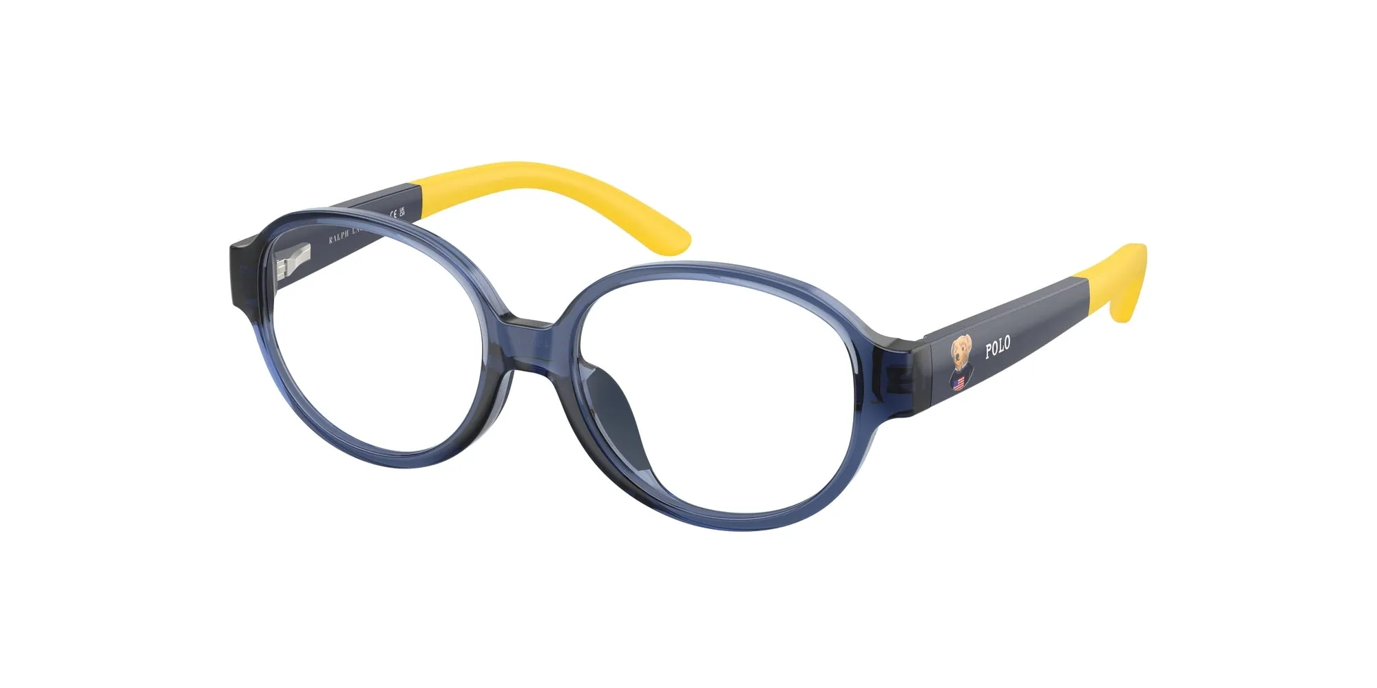 Polo Ralph Lauren PP8552U 5716 Montature da vista Iniettato Blu Rotonda Normale - immagine 1