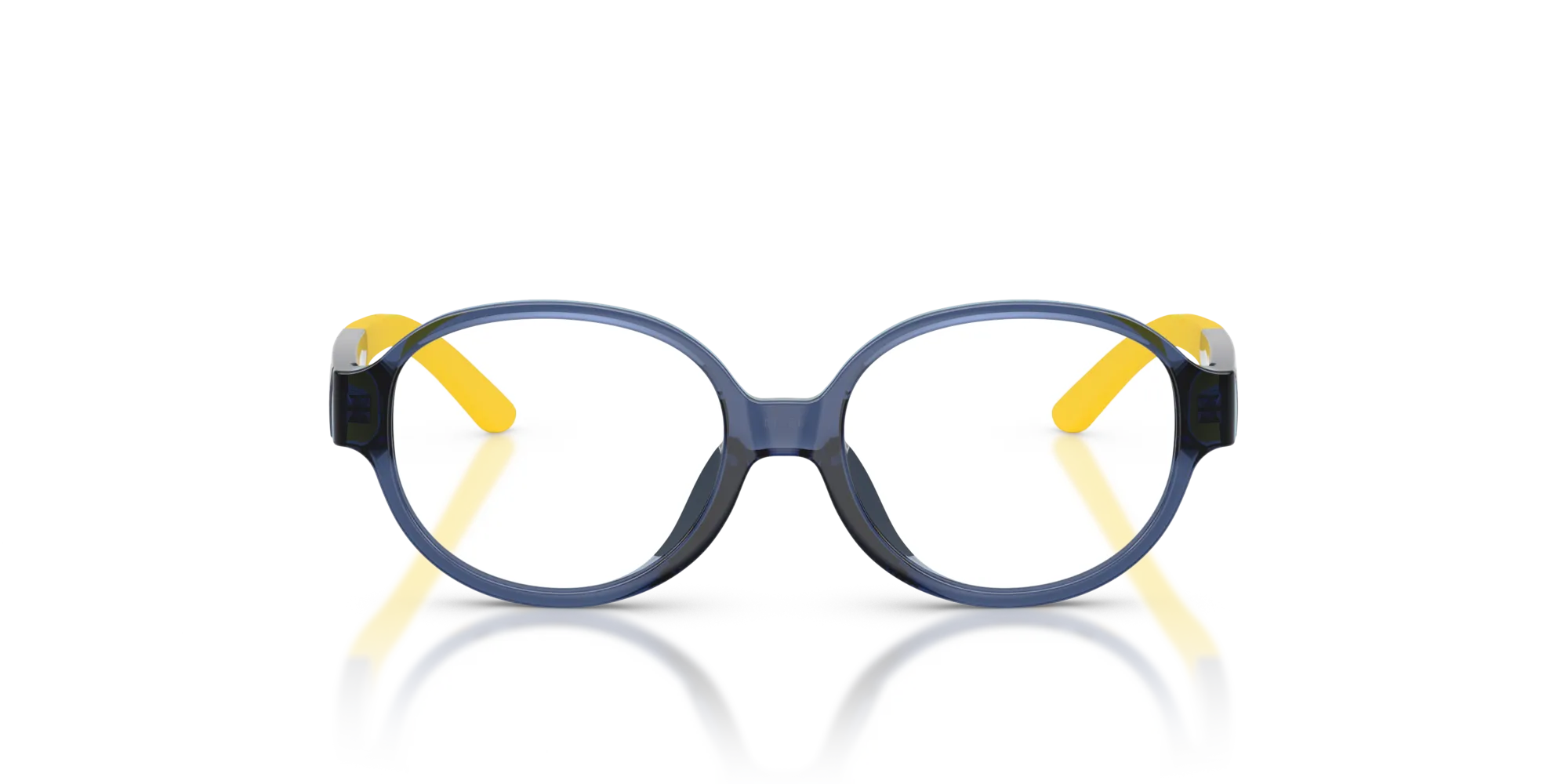 Polo Ralph Lauren PP8552U 5716 Montature da vista Iniettato Blu Rotonda Normale - immagine 3