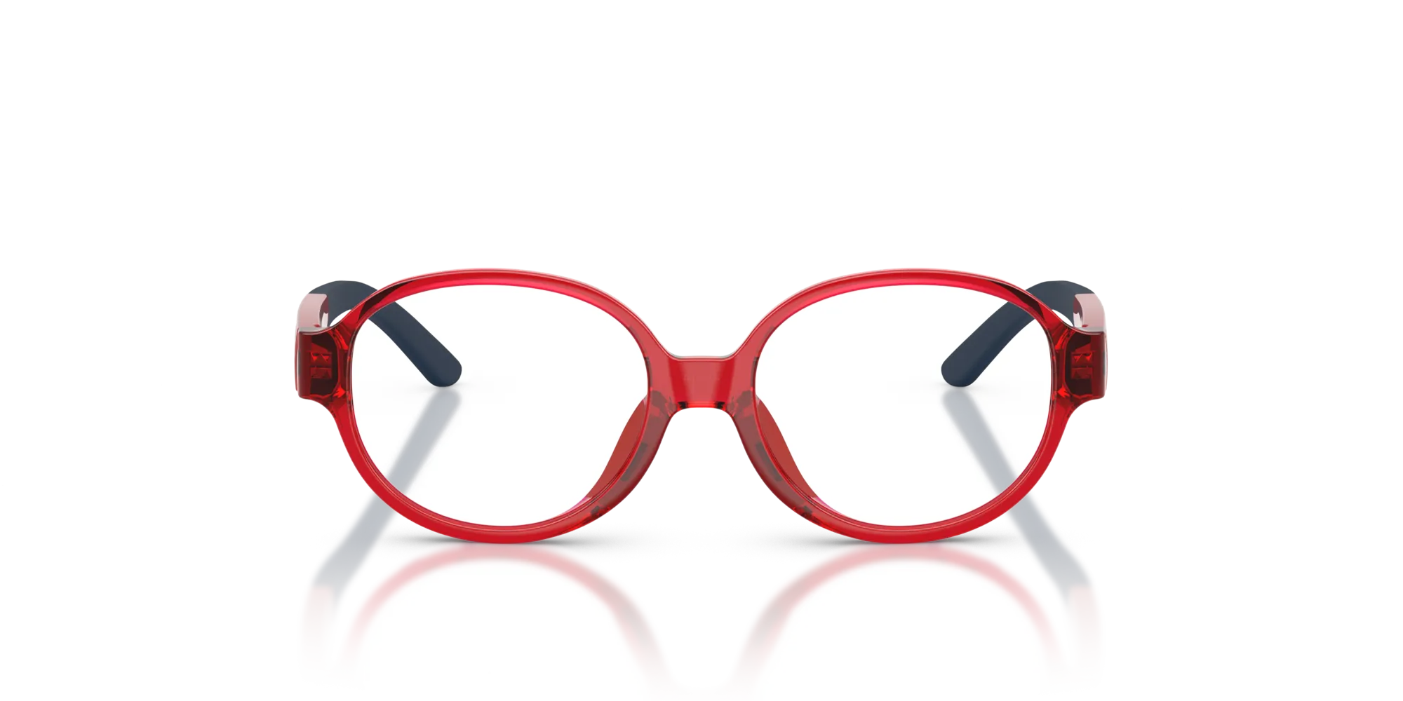Polo Ralph Lauren PP8552U 5102 Montature da vista Iniettato Rosso Rotonda Normale - immagine 3