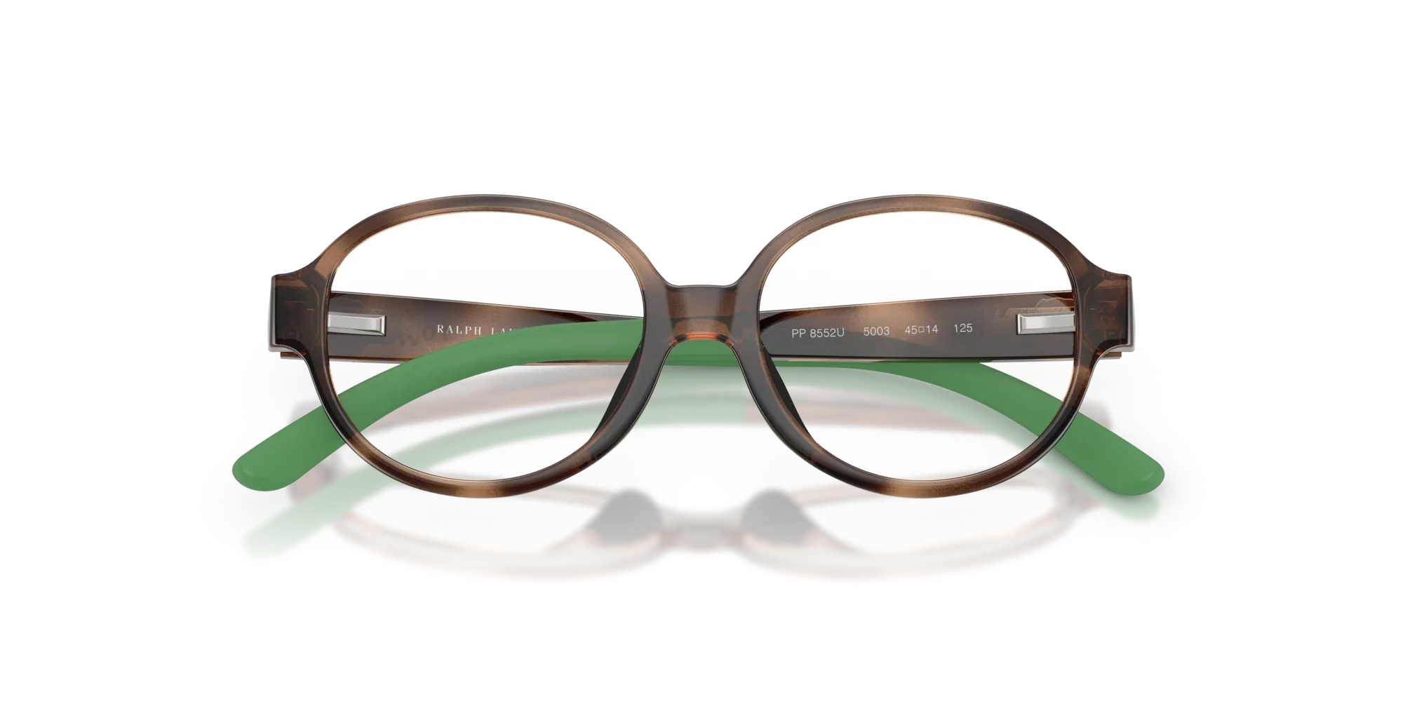 Polo Ralph Lauren PP8552U 5003 Montature da vista Iniettato Tartaruga Rotonda Normale - immagine 2