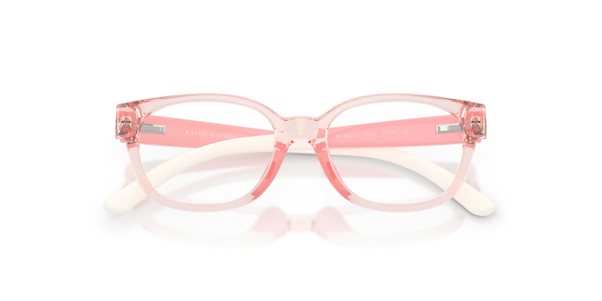 Polo Ralph Lauren PP8551U 6266 Montature da vista Iniettato Rosa Pillow Normale - immagine 2