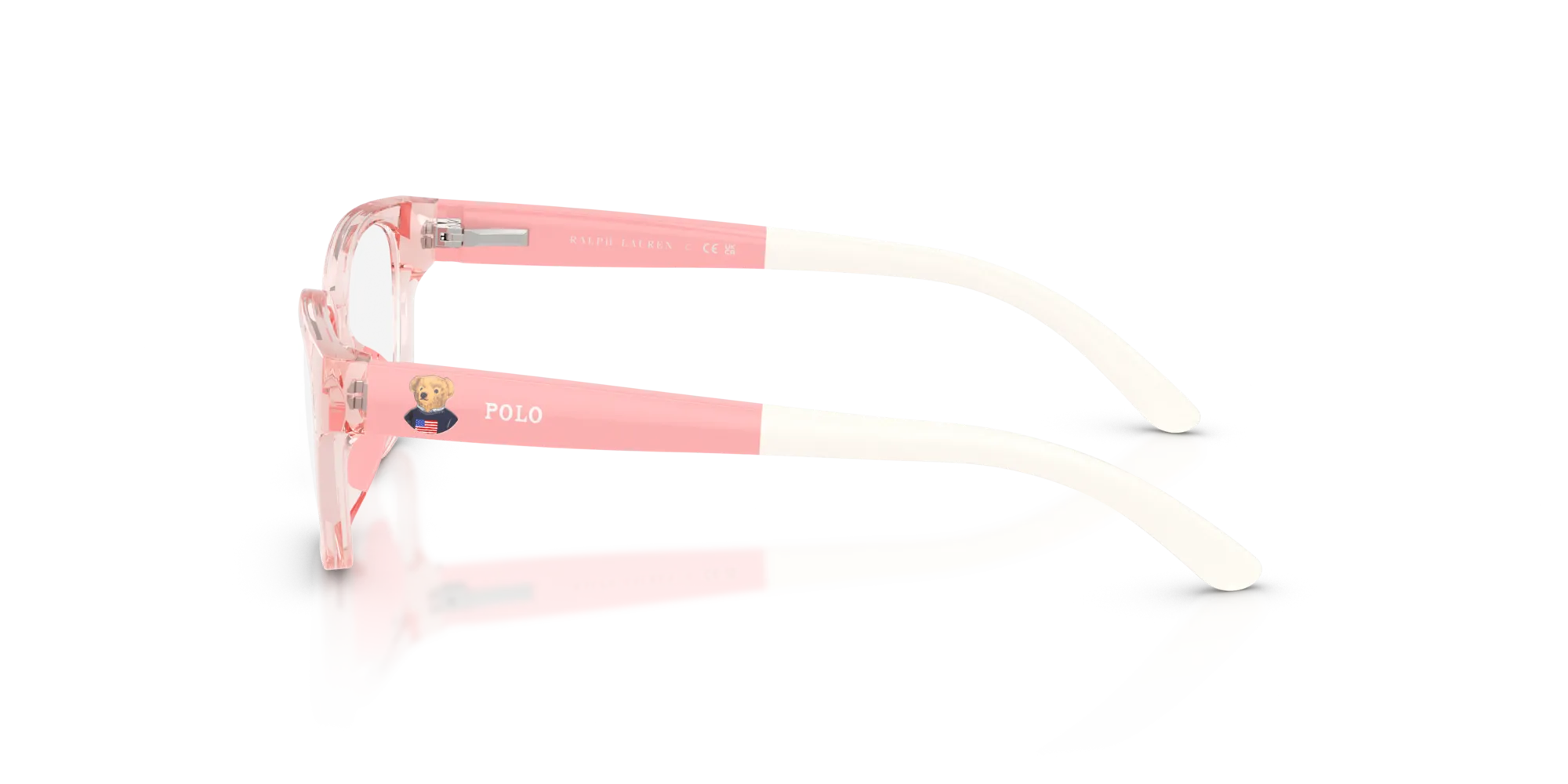 Polo Ralph Lauren PP8551U 6266 Montature da vista Iniettato Rosa Pillow Normale - immagine 4