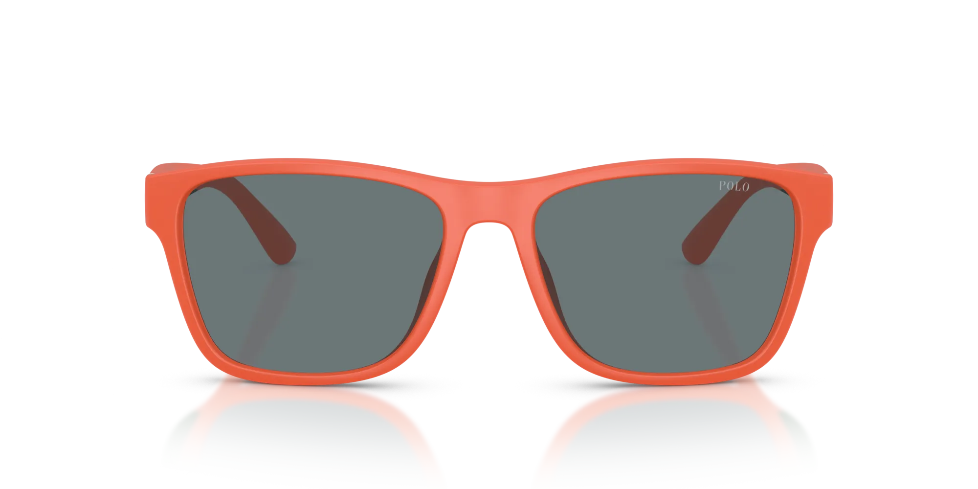 Polo Ralph Lauren PH4229U 54606G Occhiali da sole Iniettato Arancione Grigio Squadrata Normale - immagine 3
