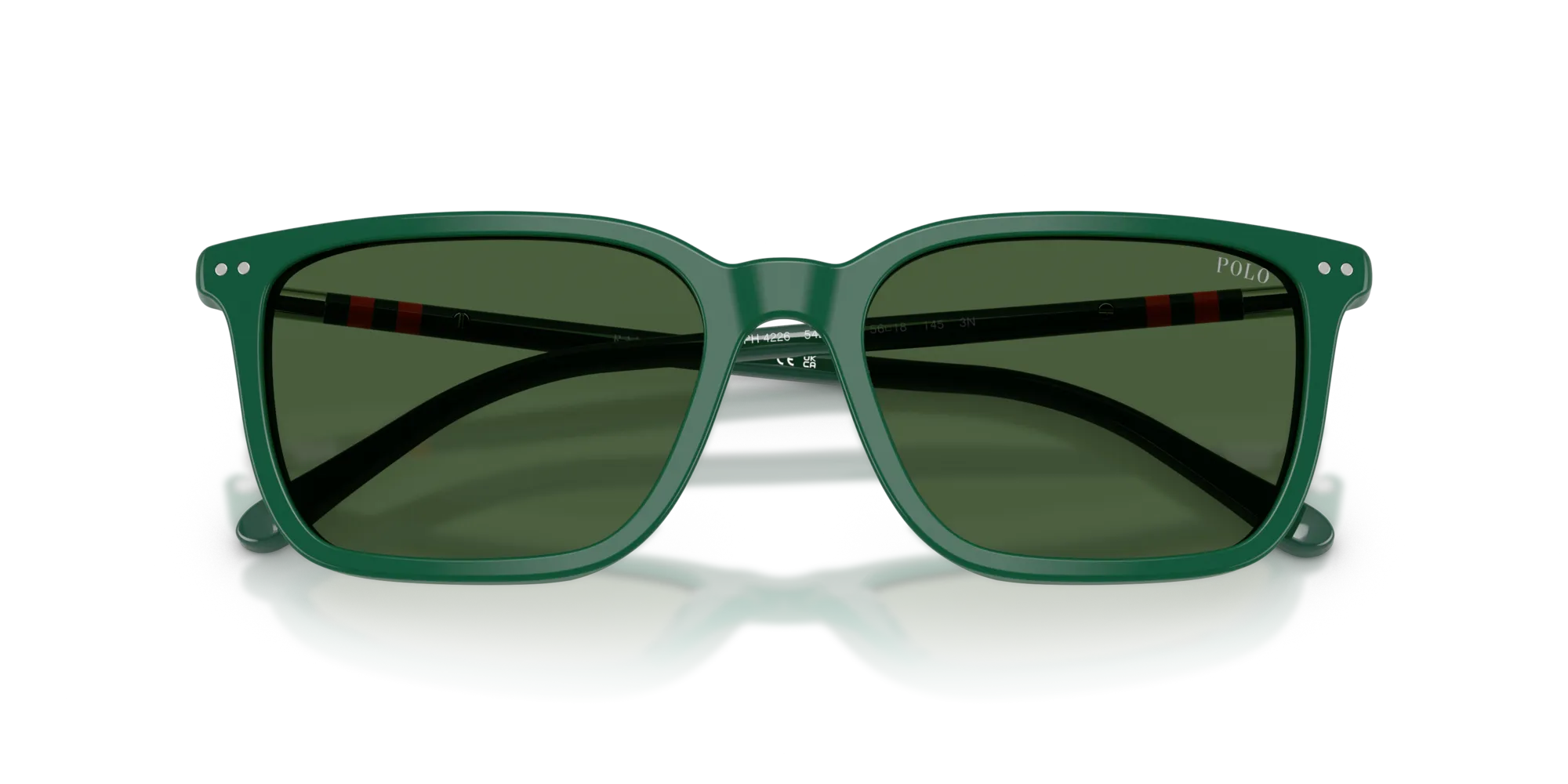 Polo Ralph Lauren PH4226 542171 Occhiali da sole Acetato Verde Verde Pillow Normale - immagine 2
