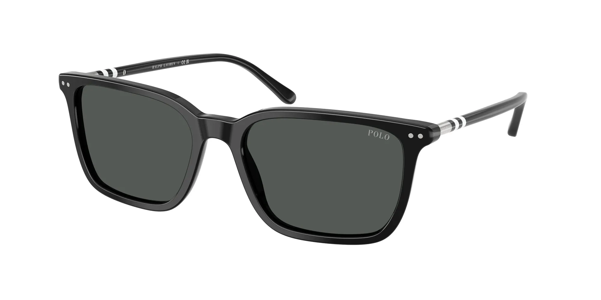 Polo Ralph Lauren PH4226 500187 Occhiali da sole Acetato Nero Grigio Pillow Normale - immagine 1