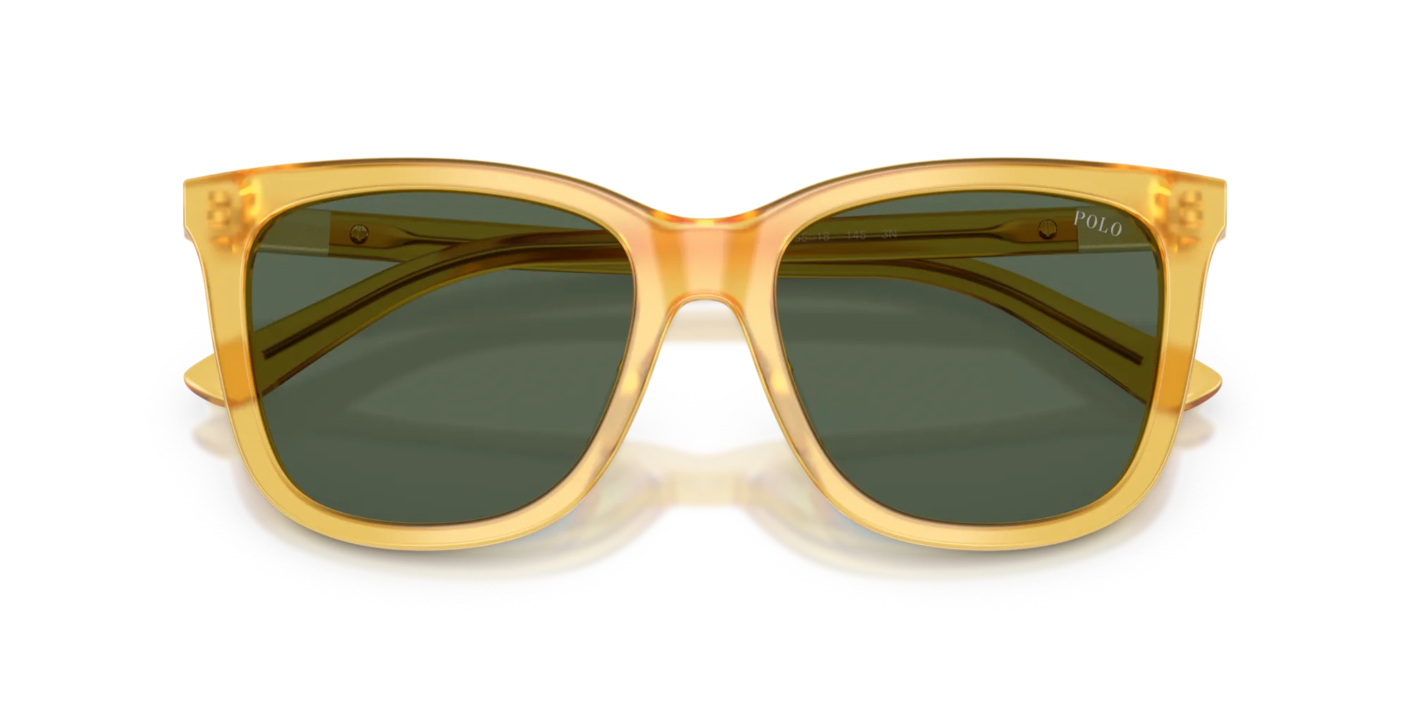 Polo Ralph Lauren PH4201U 500571 Occhiali da sole Acetato Giallo Verde Squadrata Normale - immagine 2