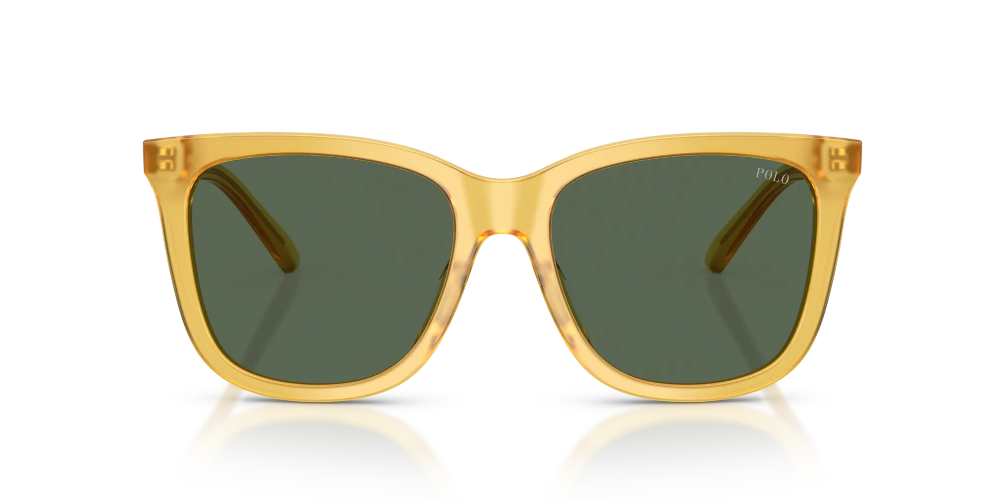 Polo Ralph Lauren PH4201U 500571 Occhiali da sole Acetato Giallo Verde Squadrata Normale - immagine 3