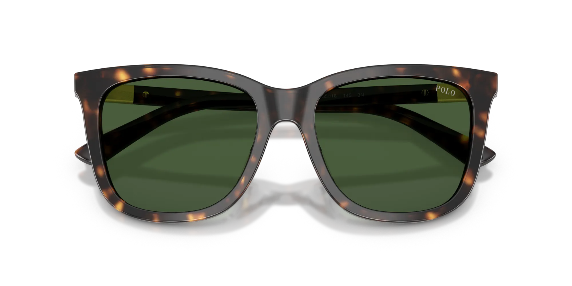 Polo Ralph Lauren PH4201U 500371 Occhiali da sole Acetato Tartaruga Verde Squadrata Normale - immagine 2