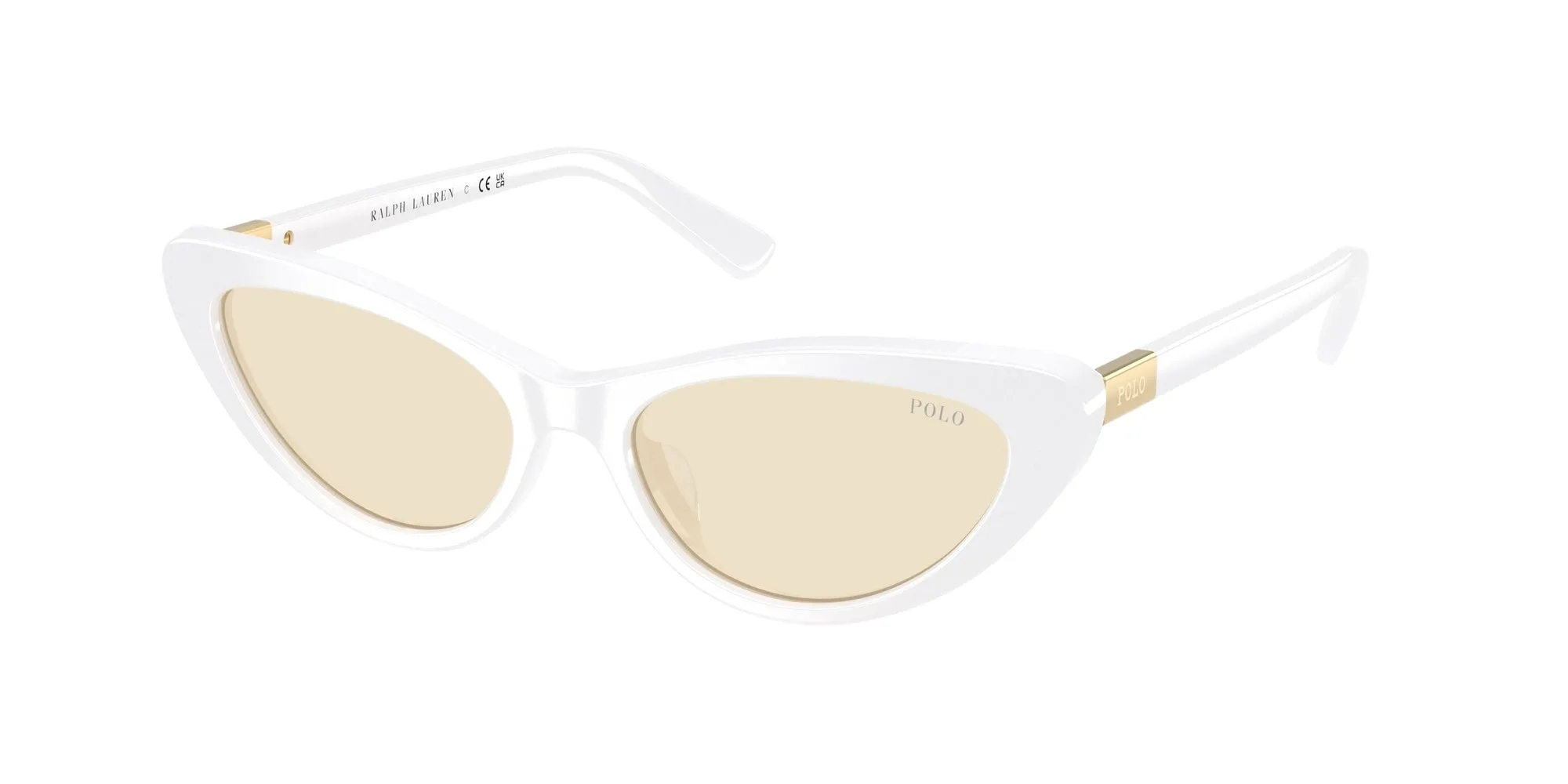 Polo Ralph Lauren PH4199U 5544/8 Occhiali da sole Acetato Bianco Giallo Cat Eye Normale - immagine 1