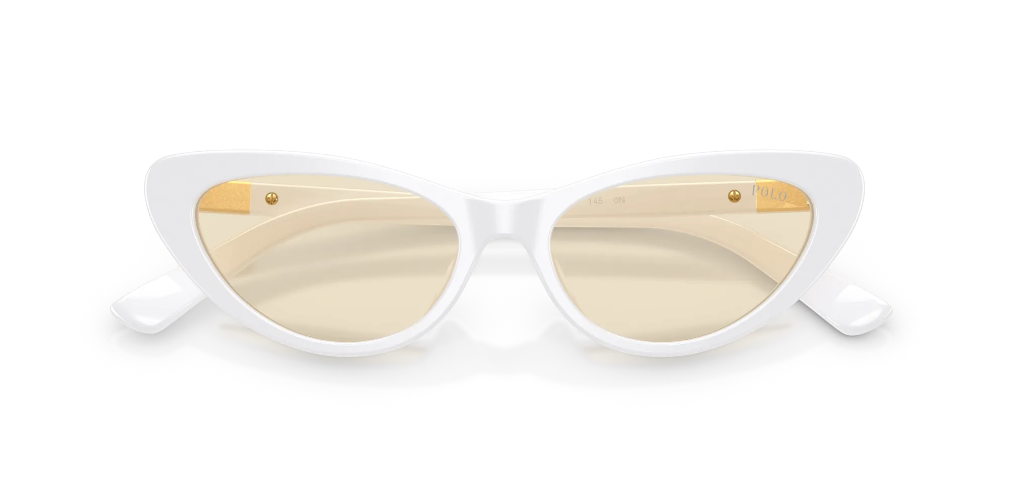 Polo Ralph Lauren PH4199U 5544/8 Occhiali da sole Acetato Bianco Giallo Cat Eye Normale - immagine 2