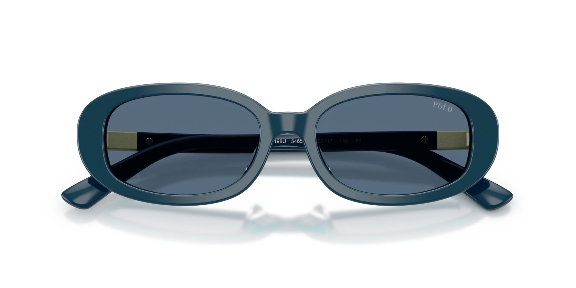 Polo Ralph Lauren PH4198U 546580 Occhiali da sole Acetato Blu Blu Rotonda Normale - immagine 2