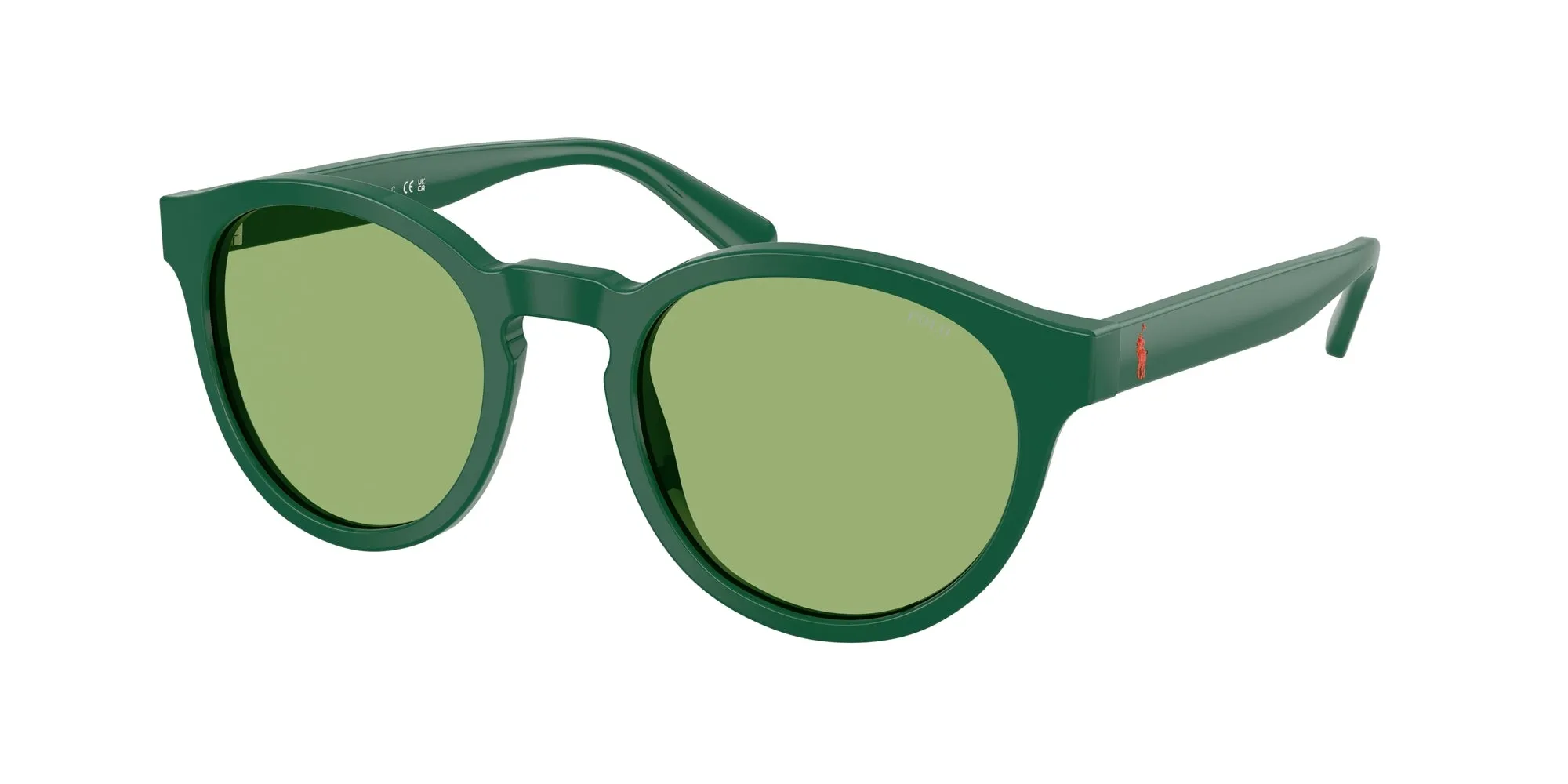 Polo Ralph Lauren PH4192 6141/2 Occhiali da sole Acetato Verde Verde Rotonda Normale - immagine 1