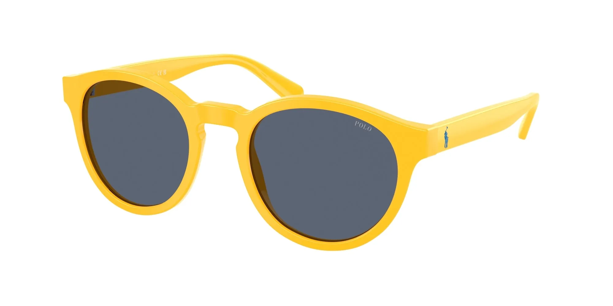 Polo Ralph Lauren PH4192 542087 Occhiali da sole Acetato Giallo Grigio Rotonda Normale - immagine 1