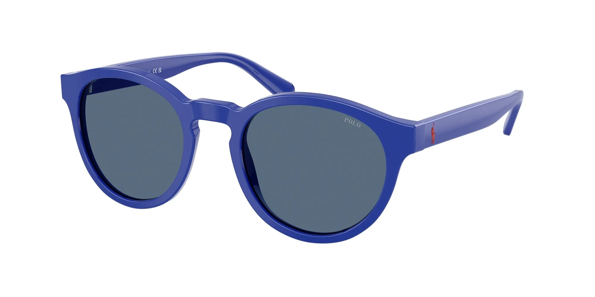 Polo Ralph Lauren PH4192 532980 Occhiali da sole Acetato Blu Blu Rotonda Normale - immagine 1
