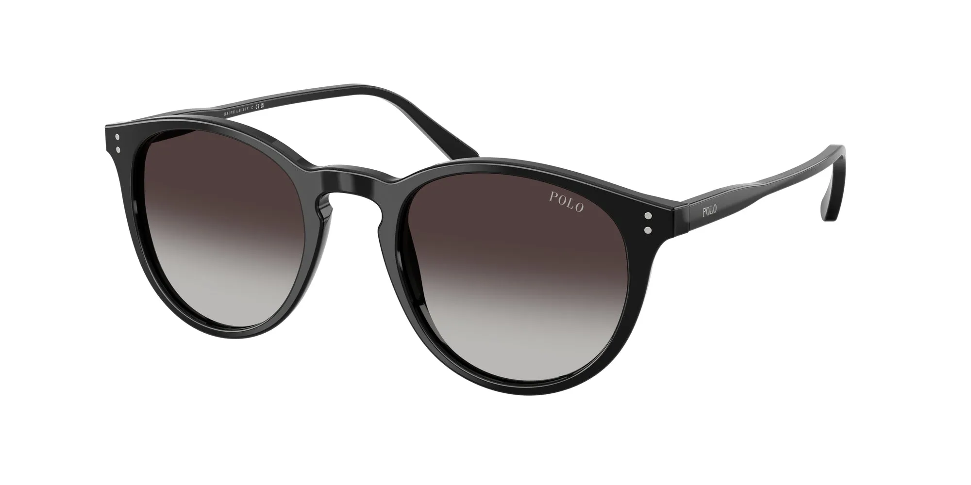 Polo Ralph Lauren PH4110 50018G Occhiali da sole Acetato Nero Grigio Pantos Normale Sfumato - immagine 1
