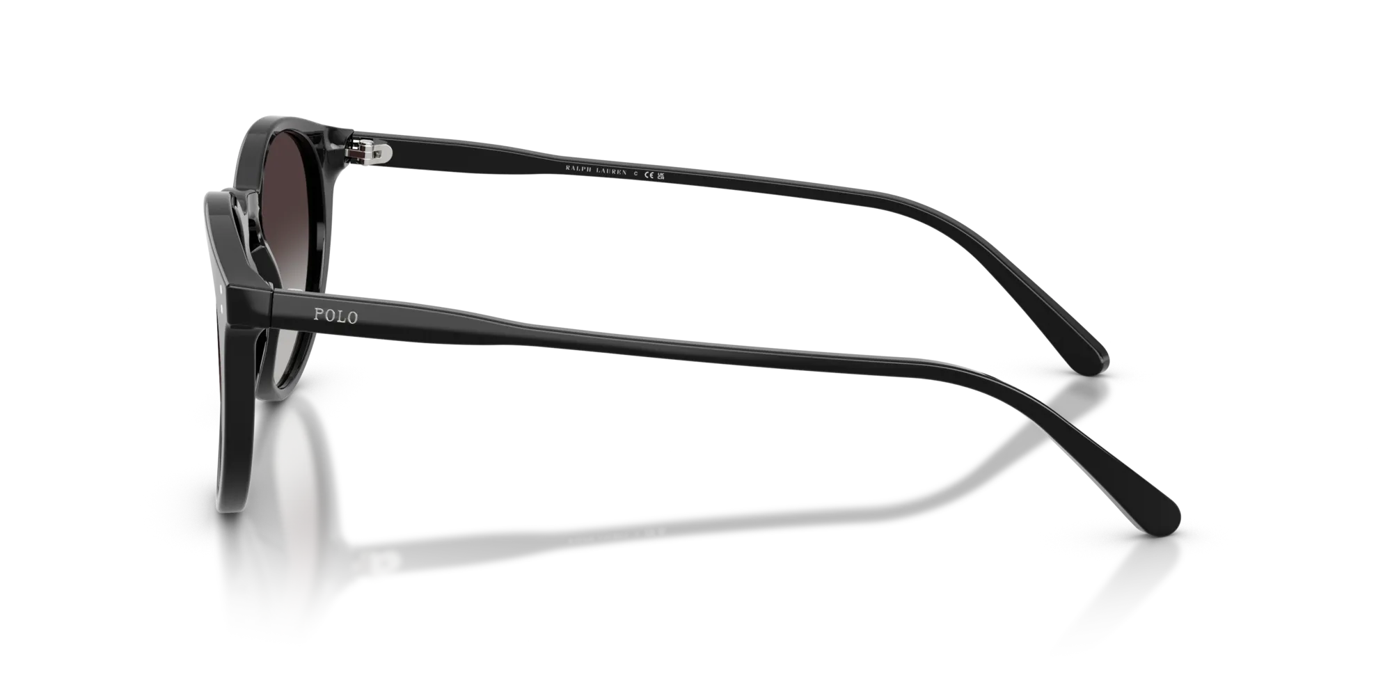 Polo Ralph Lauren PH4110 50018G Occhiali da sole Acetato Nero Grigio Pantos Normale Sfumato - immagine 4