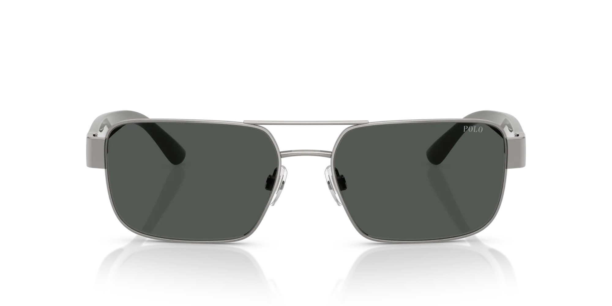 Polo Ralph Lauren PH3161 926687 Occhiali da sole Metallo Grigio Grigio Squadrata Normale - immagine 3