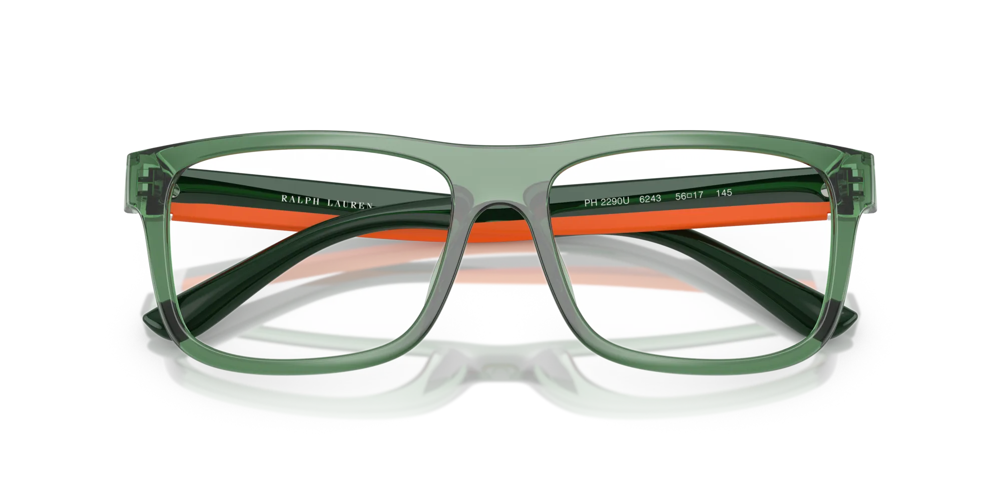 Polo Ralph Lauren PH2290U 6243 Montature da vista Iniettato Verde Squadrata Normale - immagine 2