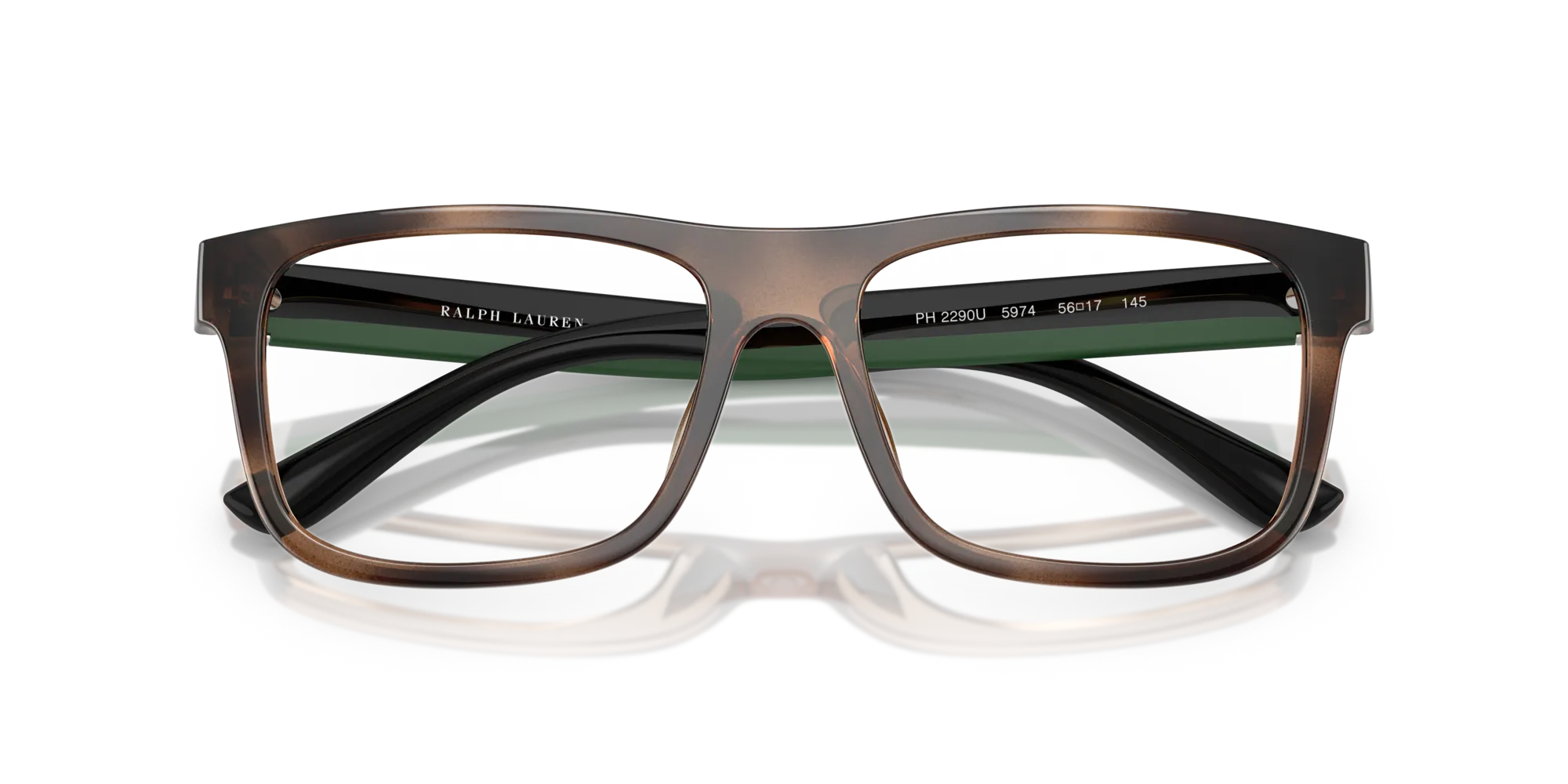 Polo Ralph Lauren PH2290U 5974 Montature da vista Iniettato Tartaruga Squadrata Normale - immagine 2