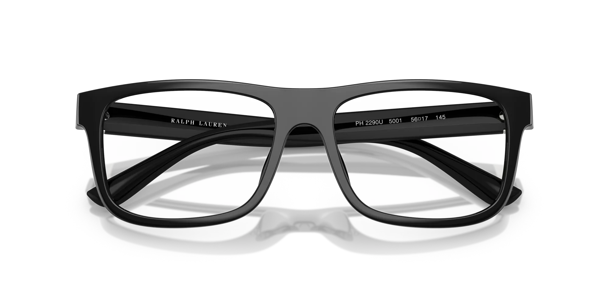 Polo Ralph Lauren PH2290U 5001 Montature da vista Iniettato Nero Squadrata Normale - immagine 2