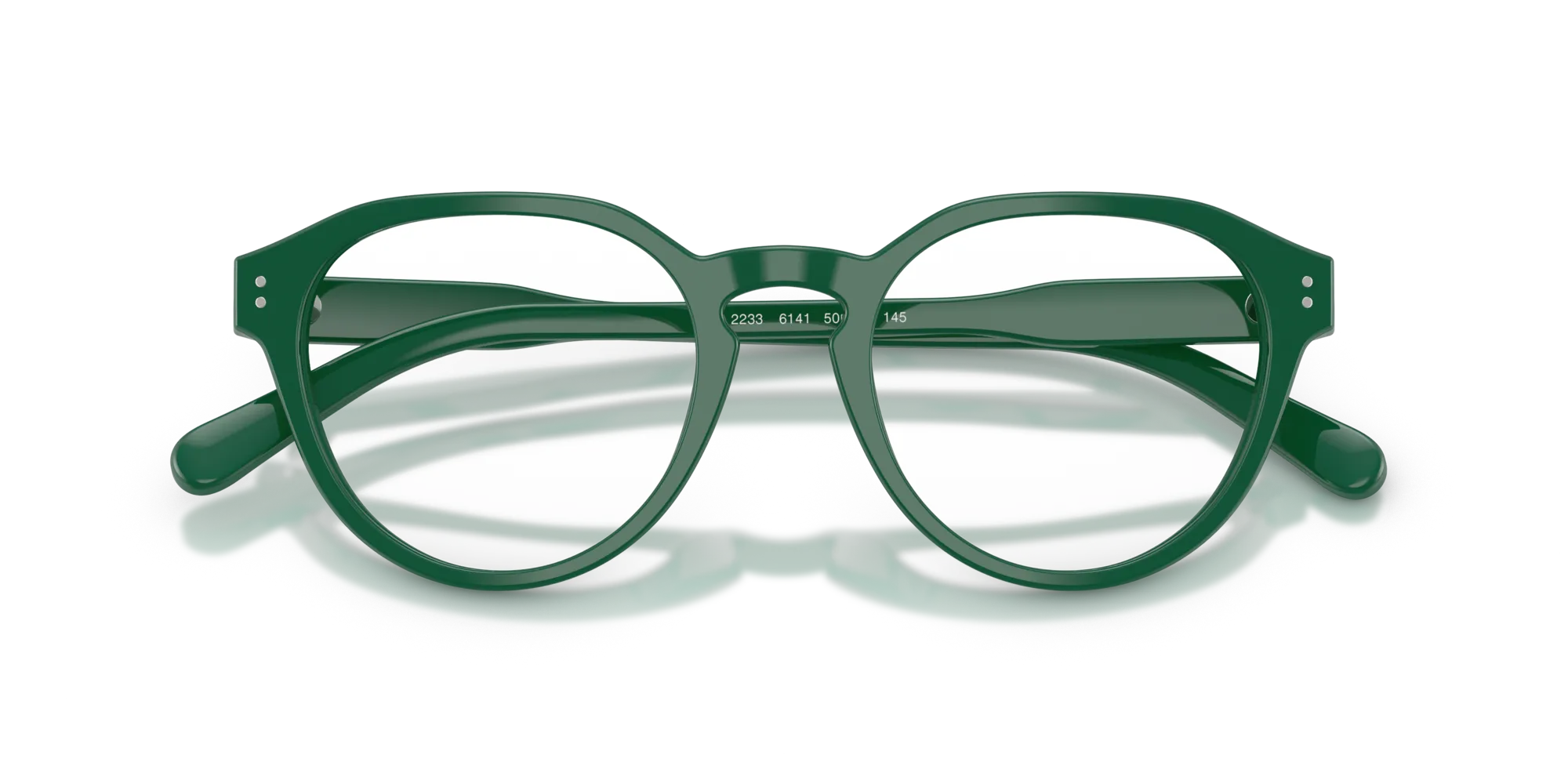 Polo Ralph Lauren PH2233 6141 Montature da vista Acetato Verde Pantos Normale - immagine 2