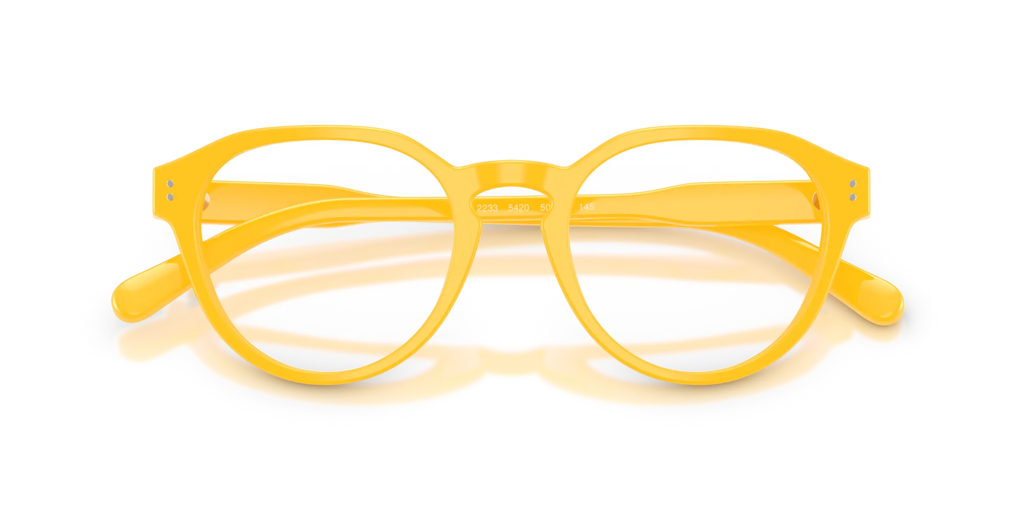 Polo Ralph Lauren PH2233 5420 Montature da vista Acetato Giallo Pantos Normale - immagine 2