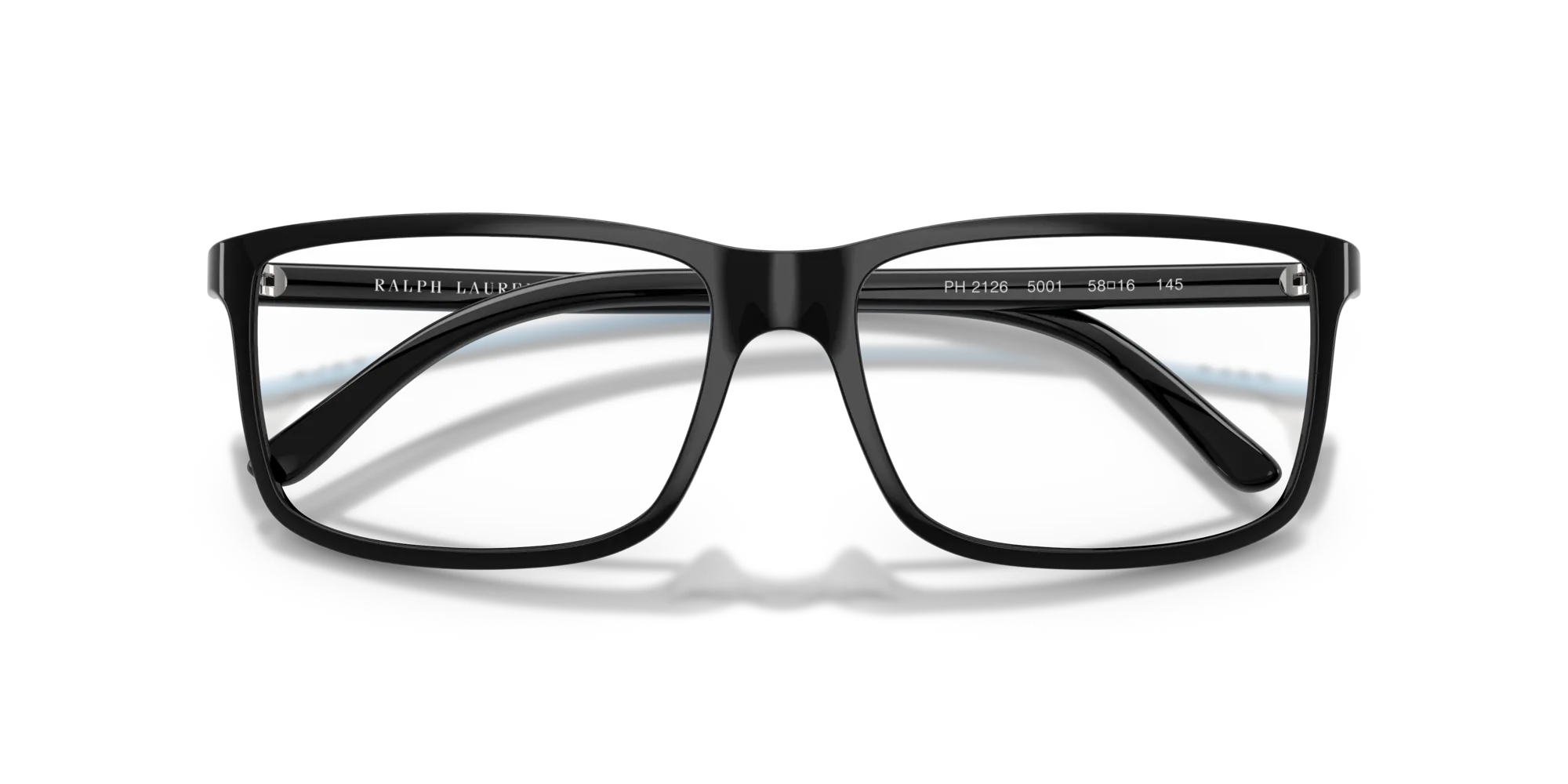 Polo Ralph Lauren PH2126 5001 Montature da vista Iniettato Nero Squadrata Normale - immagine 2