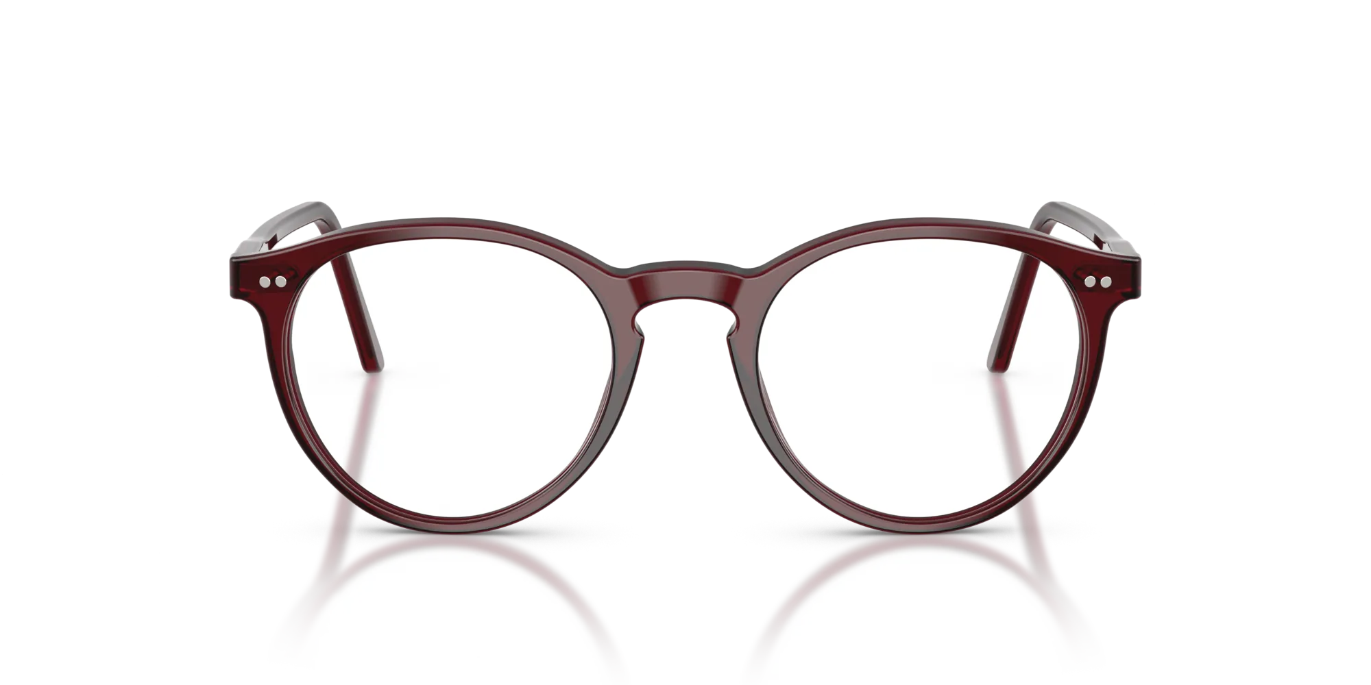 Polo Ralph Lauren PH2083 6146 Montature da vista Acetato Rosso Pantos Normale - immagine 3