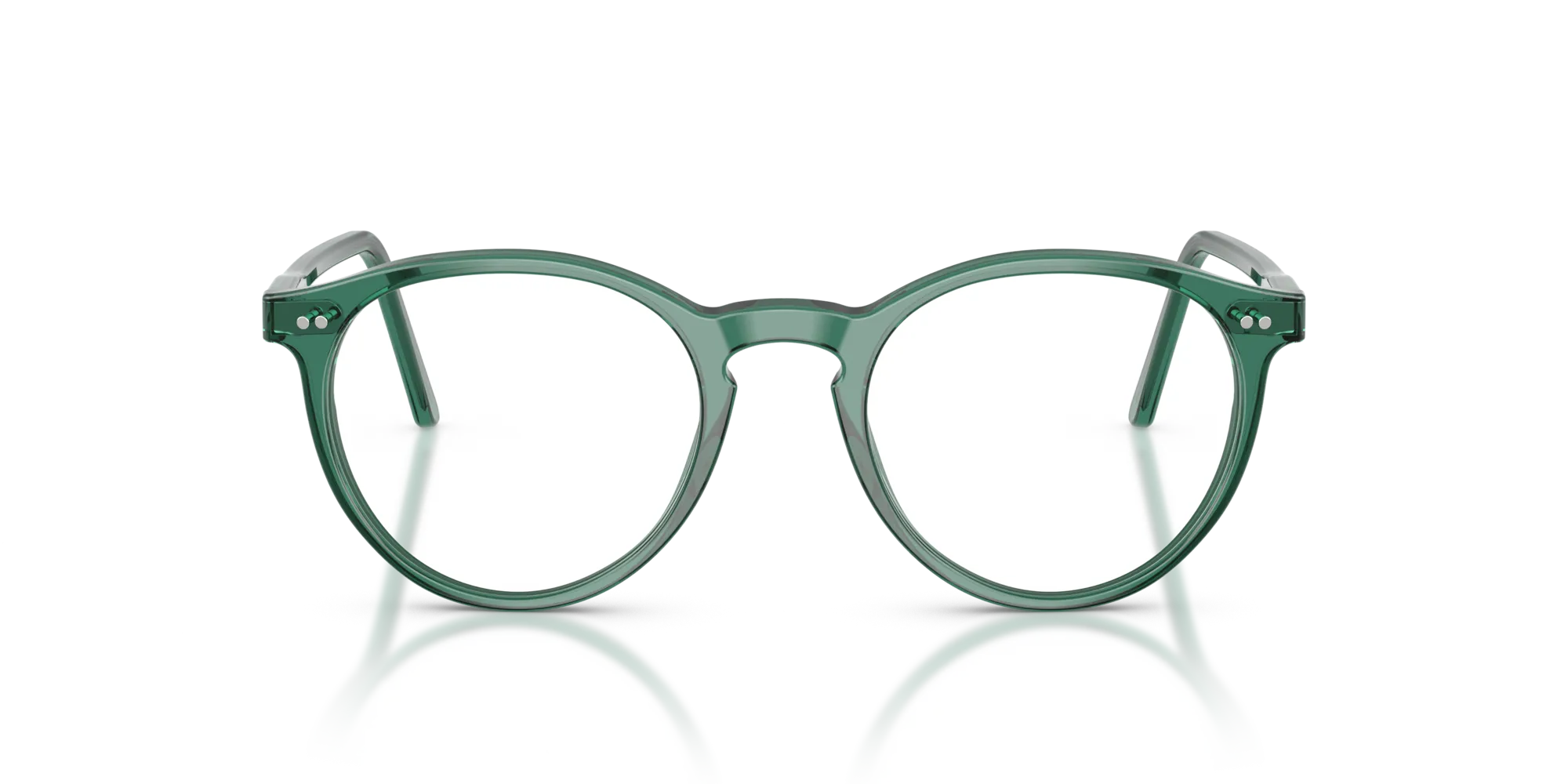 Polo Ralph Lauren PH2083 6084 Montature da vista Acetato Verde Trasparente Pantos Normale - immagine 3