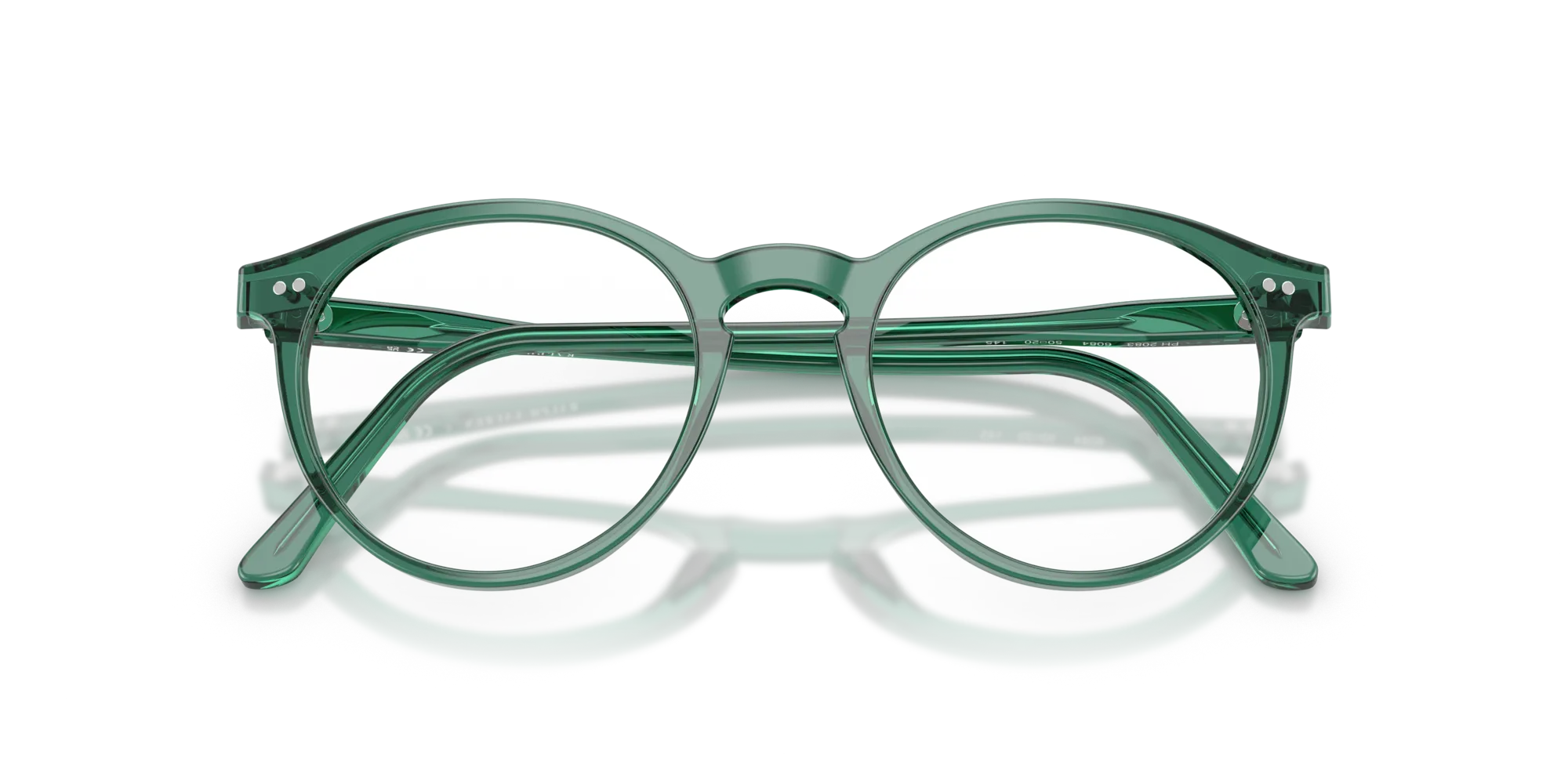 Polo Ralph Lauren PH2083 6084 Montature da vista Acetato Verde Pantos Normale - immagine 2